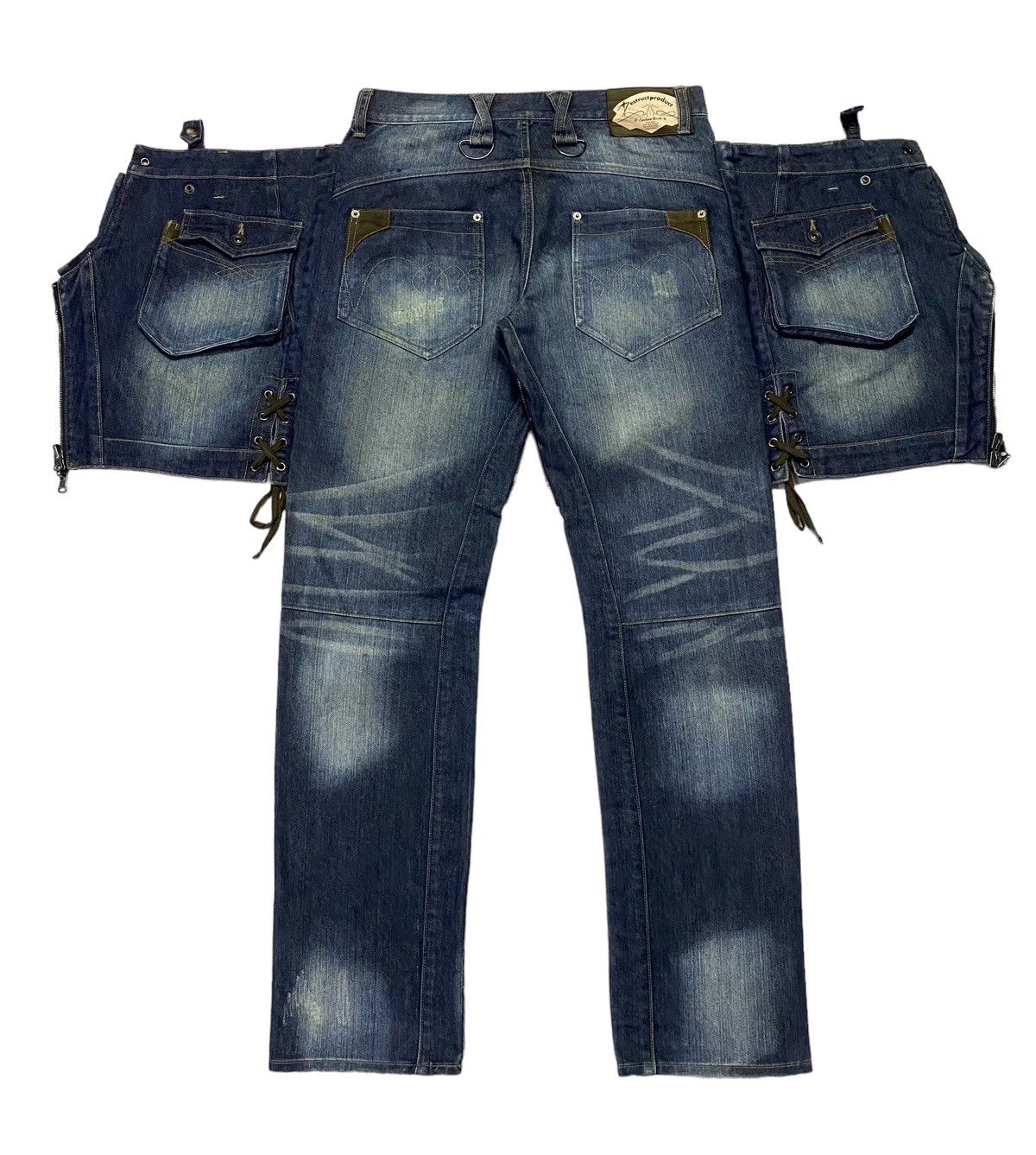 Japanese Brand × PPFM Hot‼️PPFM Double Thighs Can Be Turned Backwards Denim Size US 32 / EU 48 - 5 Thumbnail