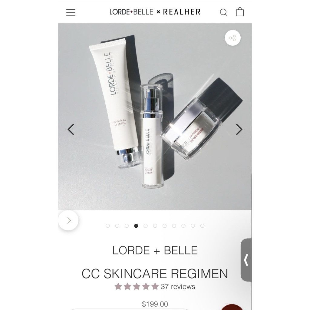 Designer NWB Lorde + Belle CC Skincare Regimen $199 SOLD OUT Set Size ONE SIZE - 4 Thumbnail