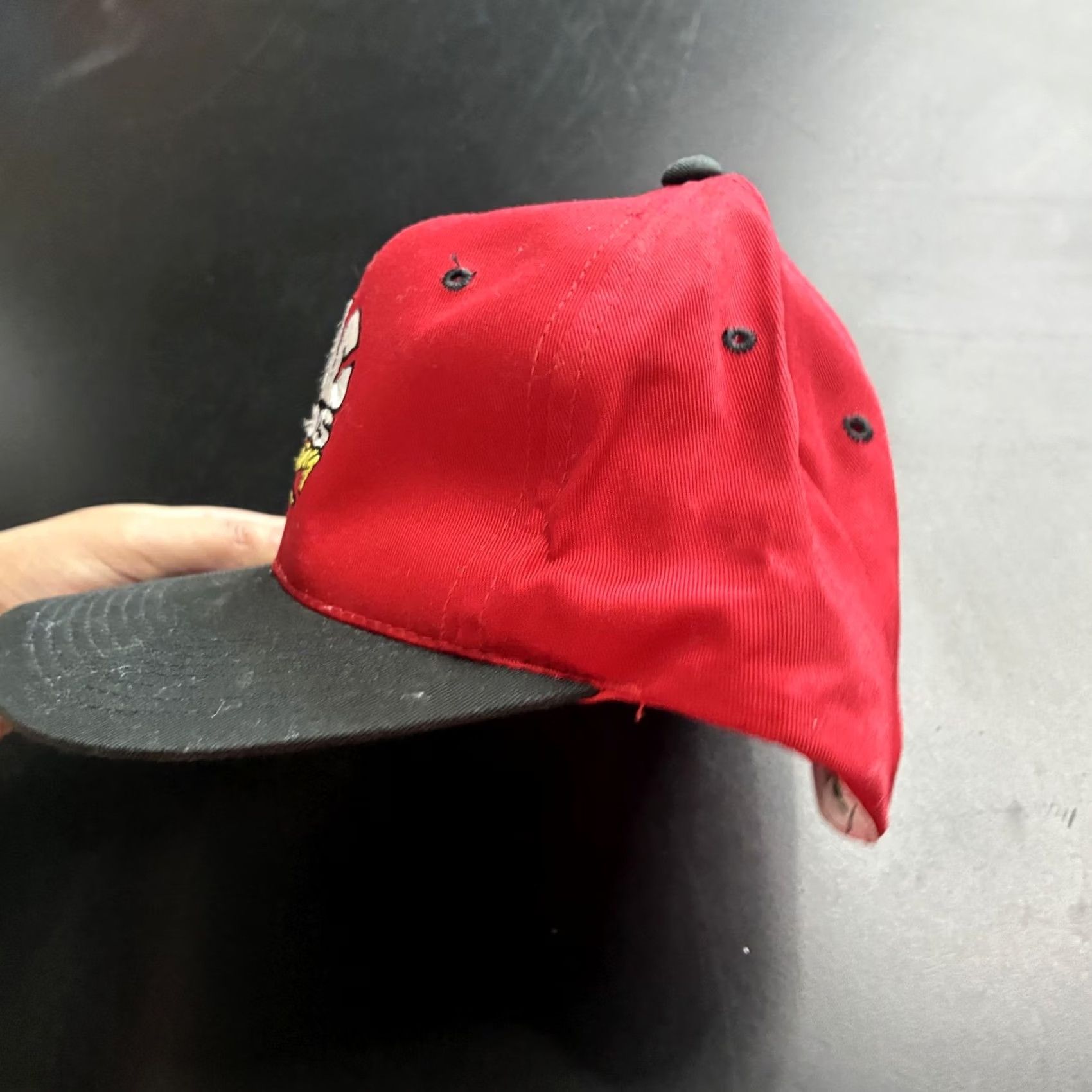 Vintage Kudzu Hat Mens One Size Red Cap Snap Back Mac Tools Racing Embroidered Logo Size ONE SIZE - 2 Thumbnail