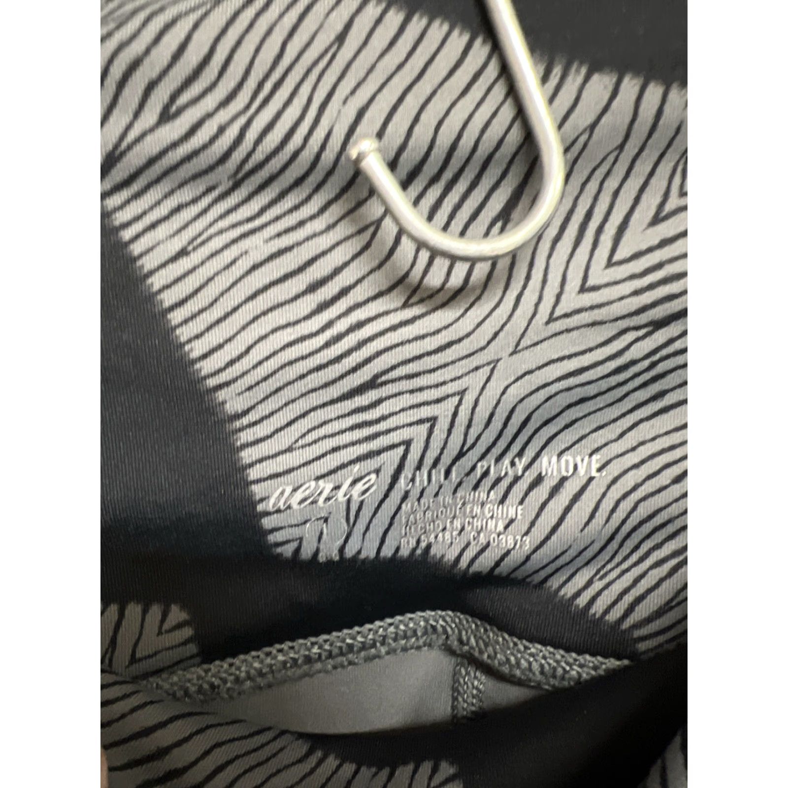 Vintage Aerie Womens Black Gray Athletic Leggings L Activewear Compression Leg Pul On Womens L Mens? Size 36" / US 14 / IT 50 - 3 Thumbnail