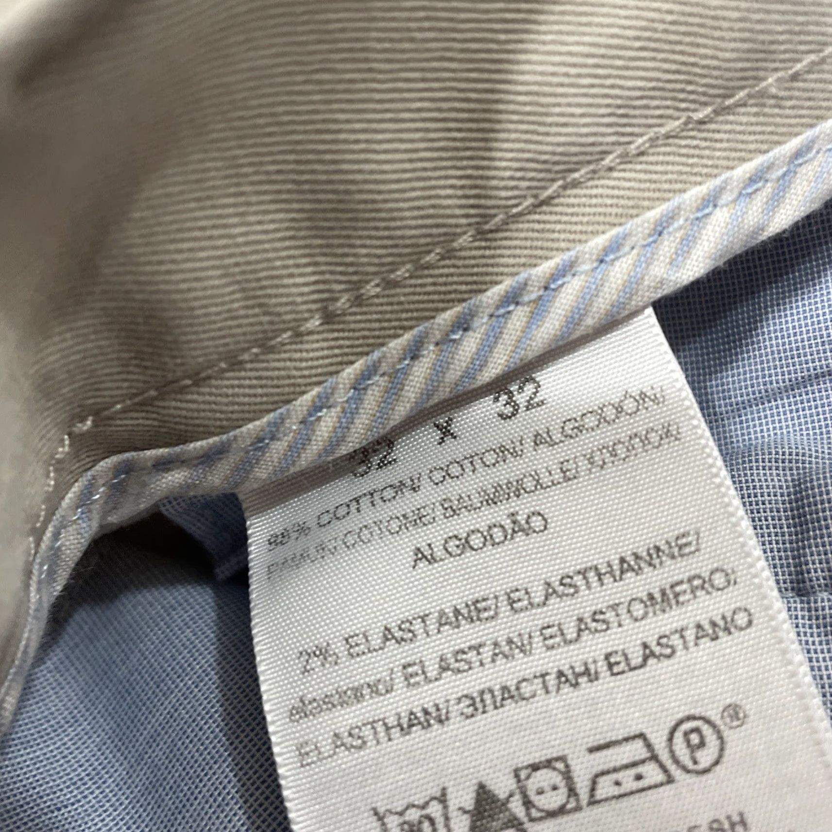 Dockers VINTAGE DOCKERS Pants Men Regular Straight Khaki Beige Chino Workwear 32x31 32in/Stretch Comfort Pockets Logo Button Zipper Calculated? Size US 32 / EU 48 - 4 Thumbnail