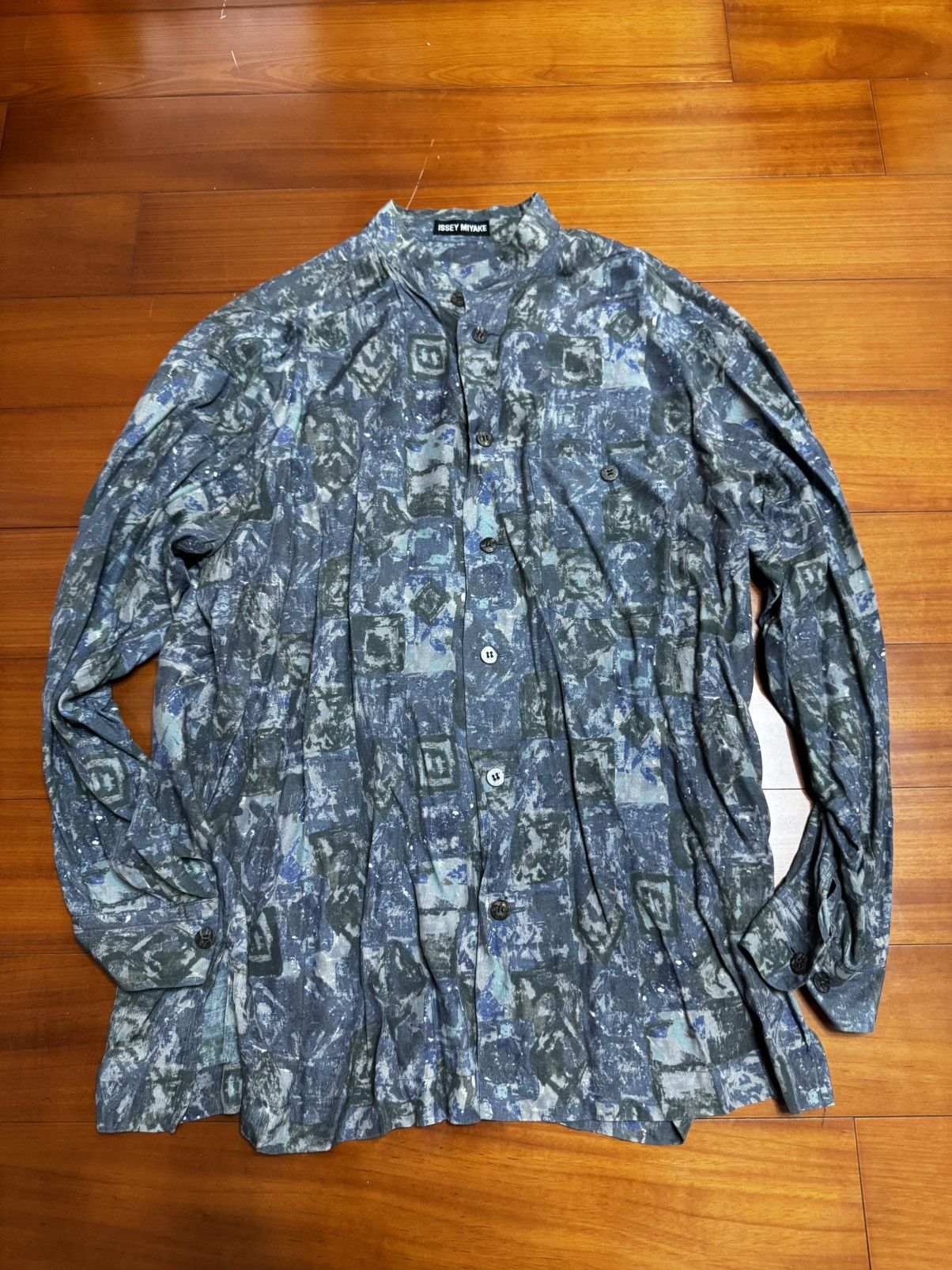 SS98 Issey Miyake ドッキングシャツ アーカイブ 希少 80s 90s issey miyake Archive イッセイミヤケ ストライプ