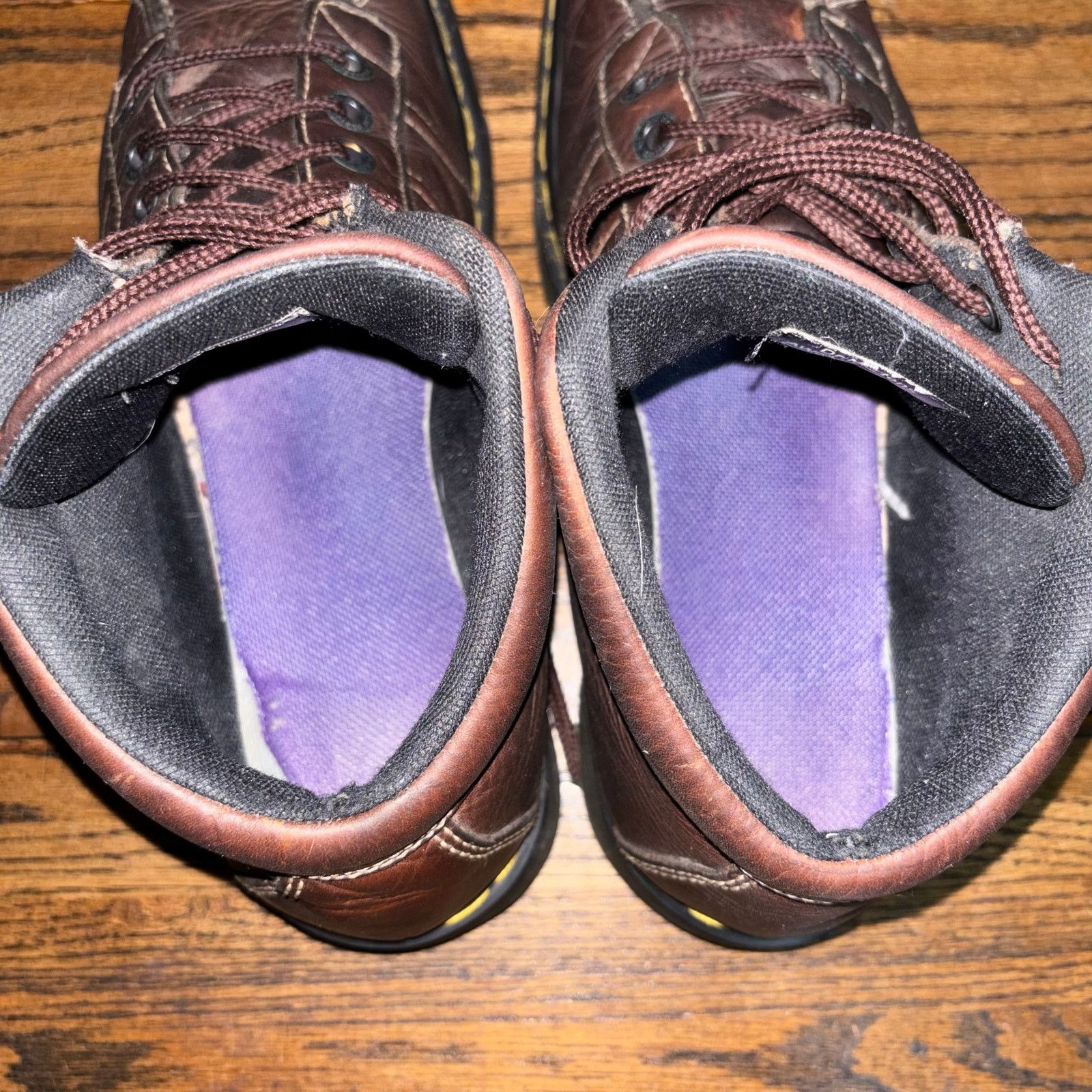 Dr. Martens Vintage Dr Martens 9763 Brown Leather Boots UK 12 England Size US 13 / EU 46 - 5 Thumbnail