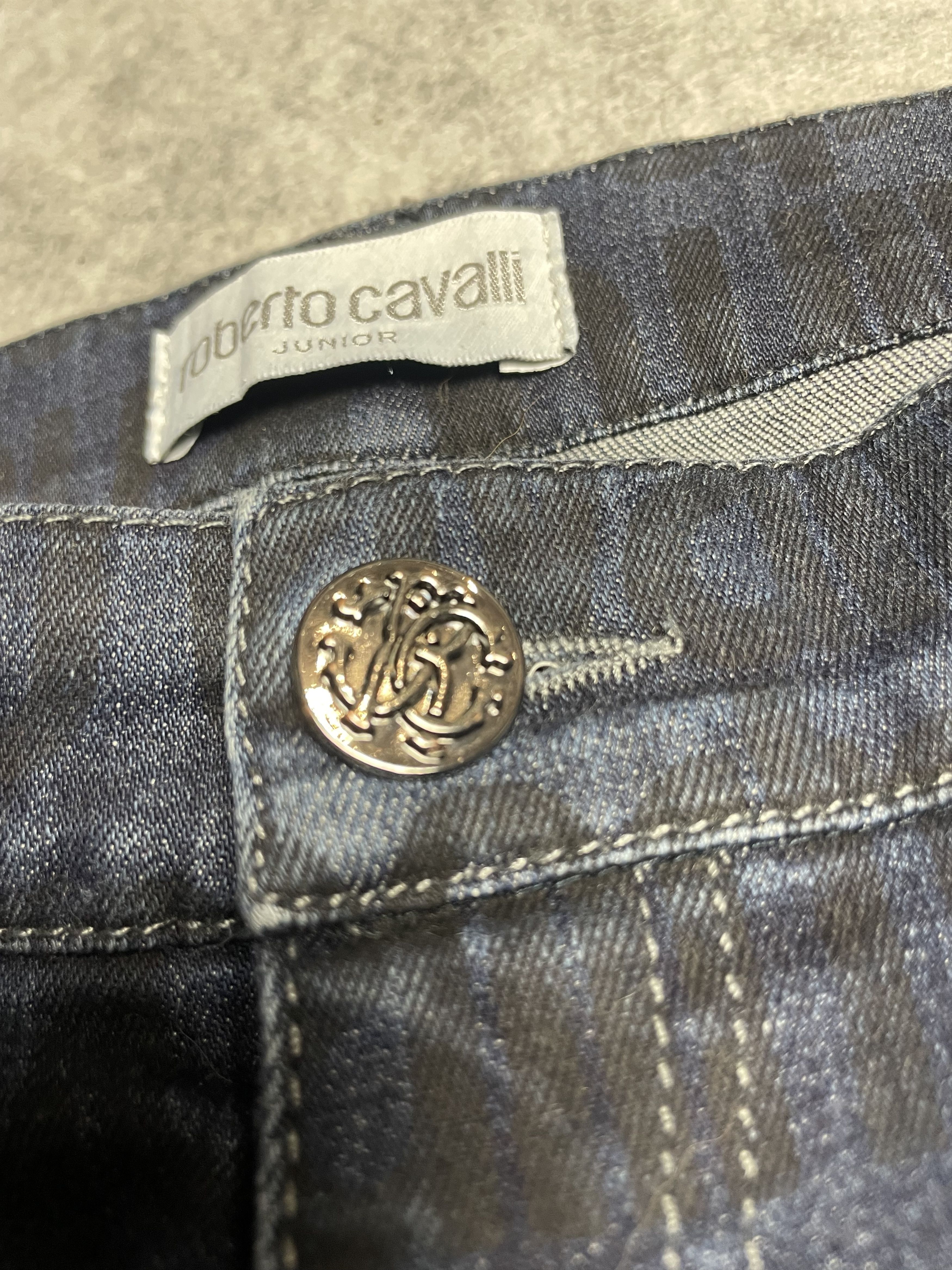 Roberto Cavalli Roberto Cavalli Junior Logo Print Trousers Jeans W30 Size 30" / US 8 / IT 44 - 7 Thumbnail