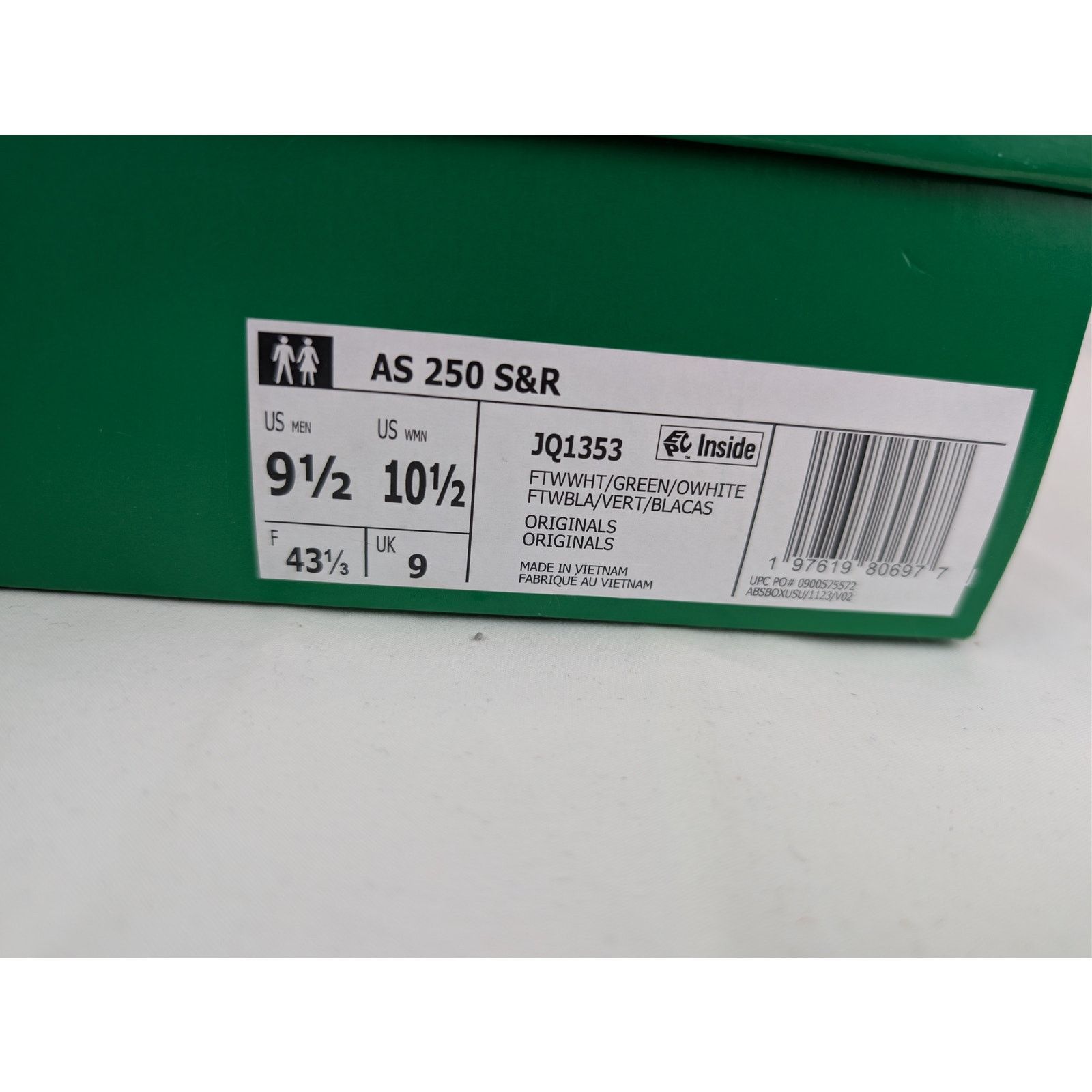 Adidas × Sporty & Rich o1rshd1 AS 250 Low-Top Sneakers in White / Green Size US 9.5 / EU 42-43 - 18 Thumbnail