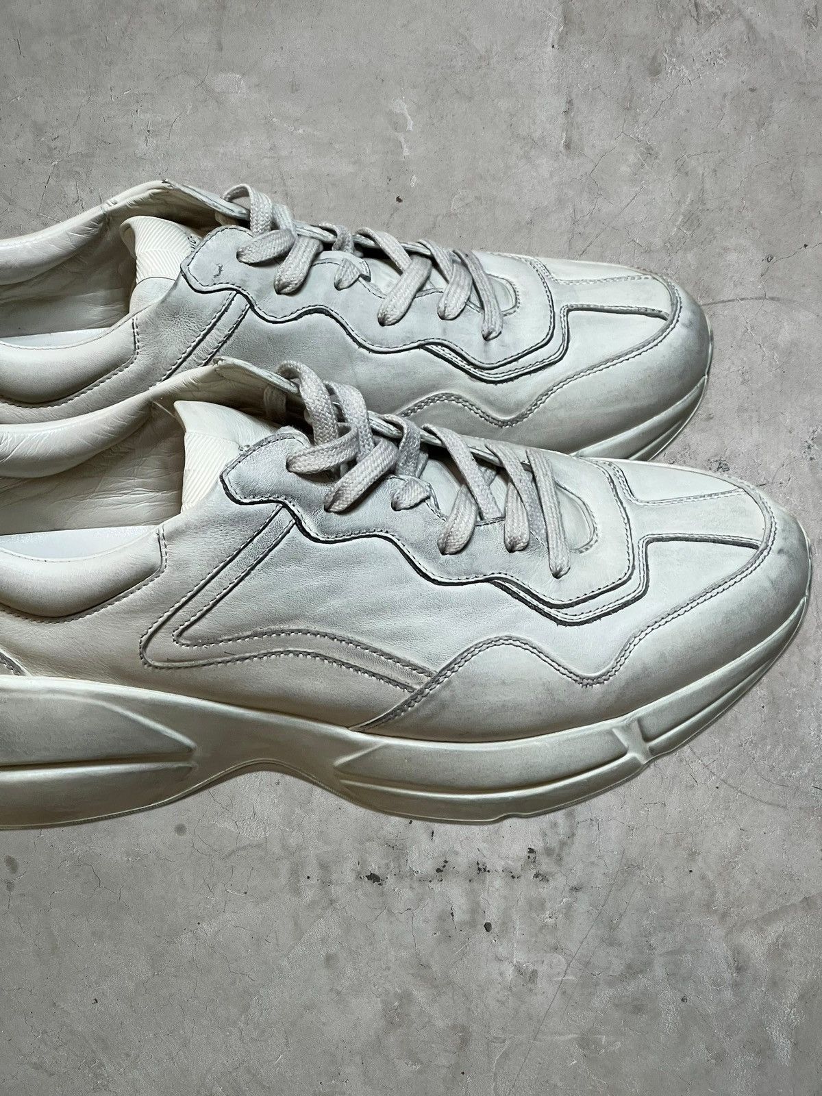 Gucci Gucci Rhyton Leather Sneakers Size US 12 / EU 45 - 5 Thumbnail