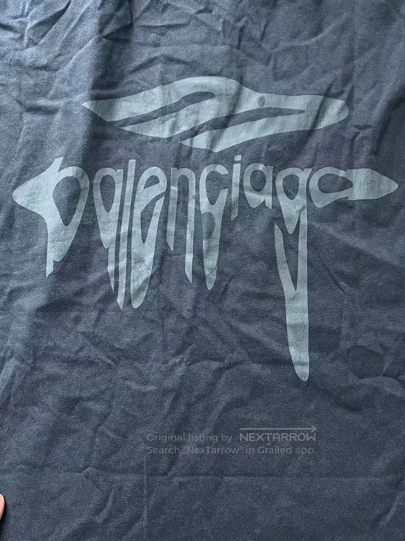 Balenciaga Balenciaga Oversized Round Neck Short Sleeve T-Shirt Size US L / EU 52-54 / 3 - 3 Thumbnail