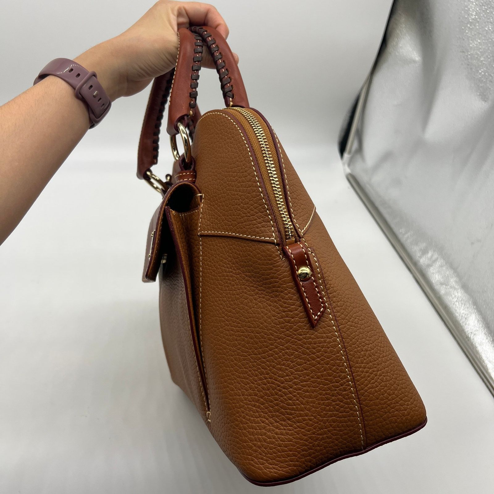Dooney & Bourke Dooney & Bourke Pebble Leather Aubrey Satchel Satchel Size ONE SIZE - 17 Thumbnail