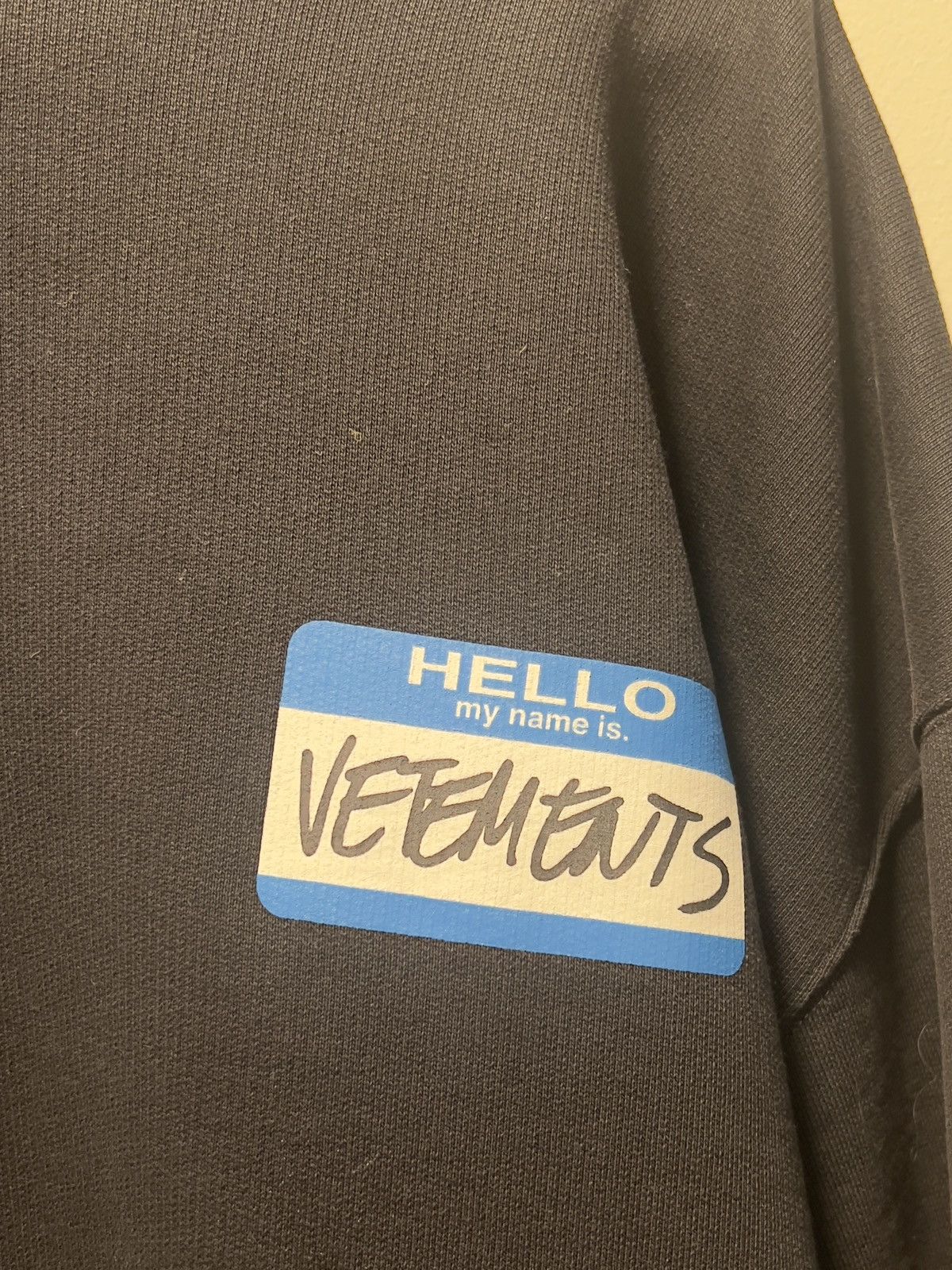 Vetements Vetements 'My Name Is' Black Long Sleeve Size US L / EU 52-54 / 3 - 4 Thumbnail