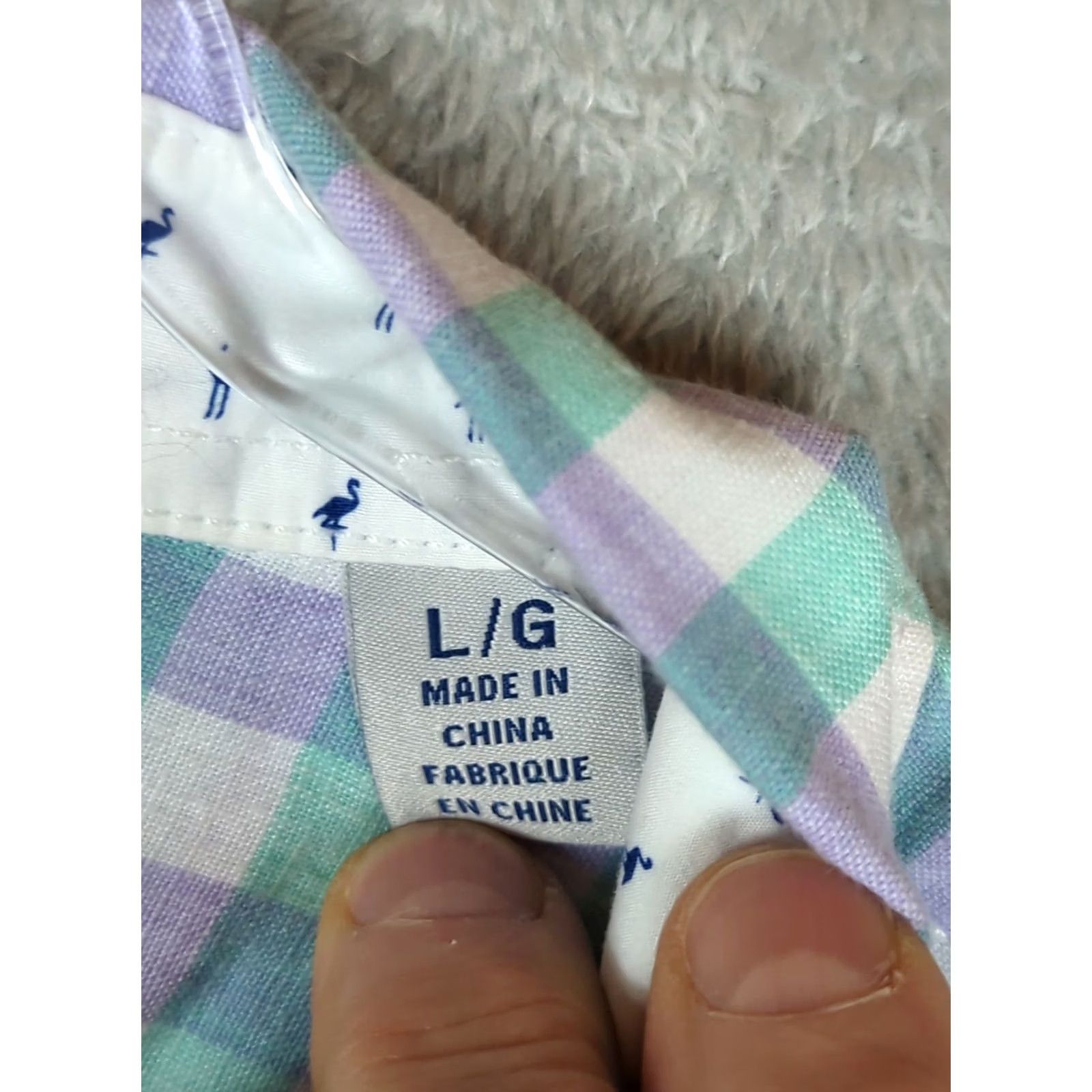Tommy Bahama Tommy Bahama Shirt Mens Size L Lavender/green Linen/ Cotton Blend Short Sleeve Button Up Size US L / EU 52-54 / 3 - 7 Thumbnail
