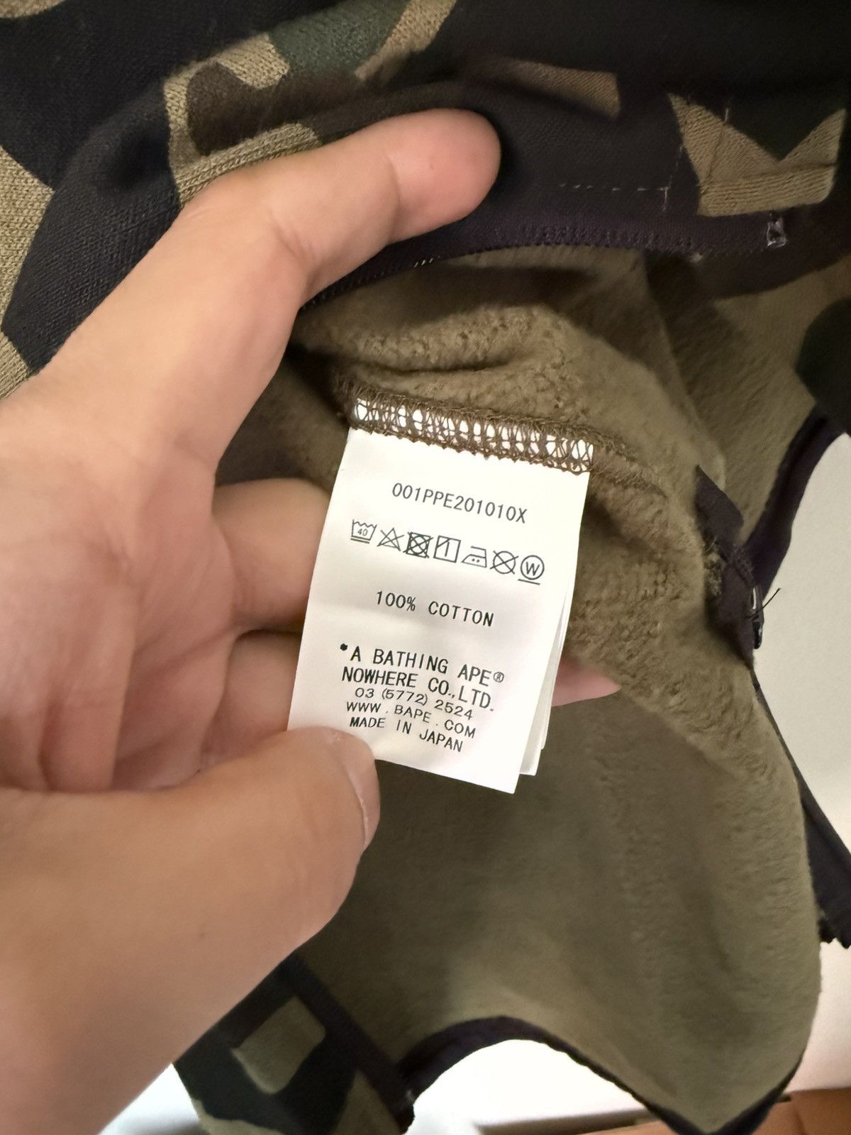 Bape BAPE Green Camo Hoodie. Fleece Lined/Side Zippers. NWT Rare Size US L / EU 52-54 / 3 - 12 Thumbnail