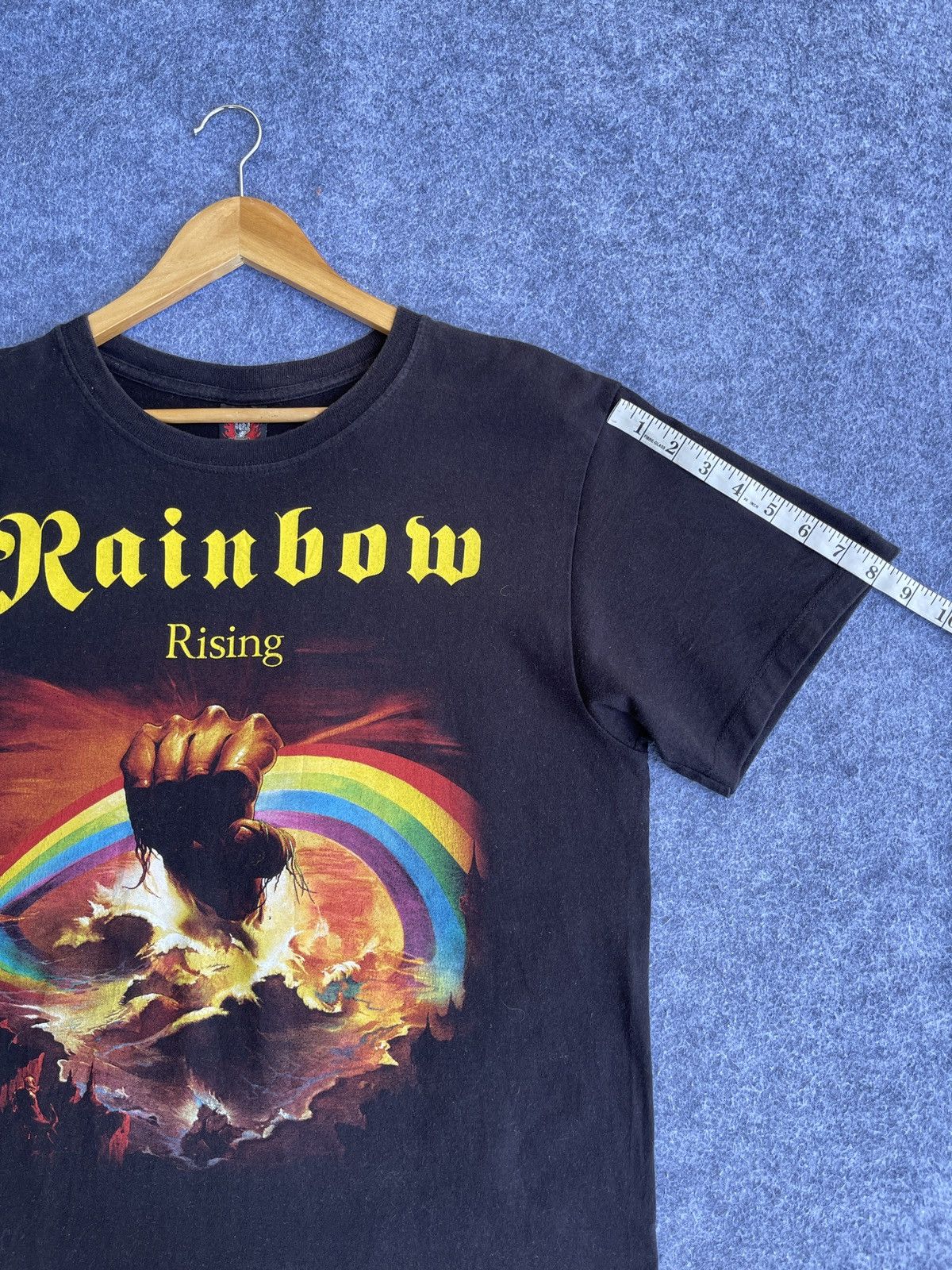 Band Tees Last Drop🔥Rare🔥Vintage RAINBOW RISING Band T Shirt Size US L / EU 52-54 / 3 - 10 Thumbnail