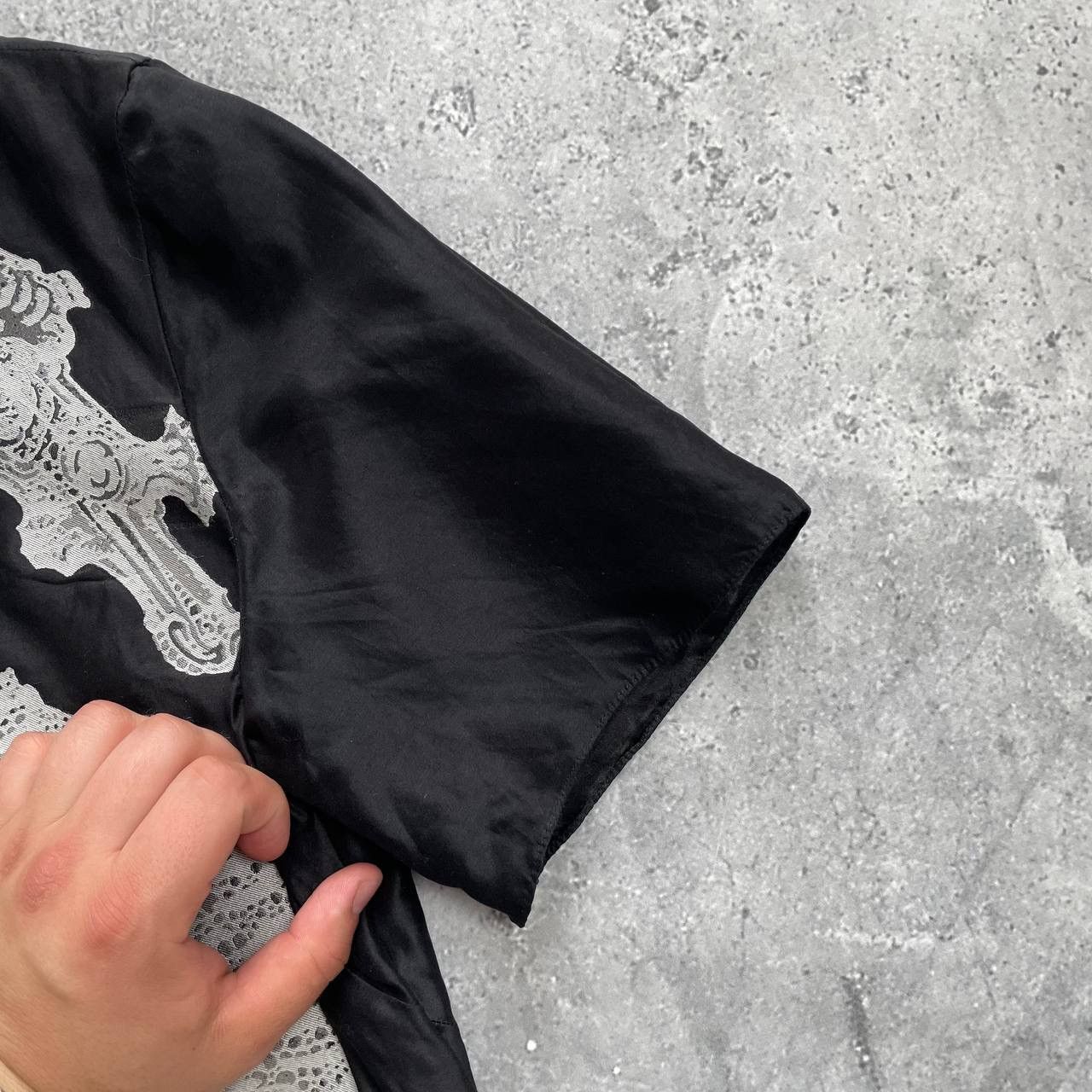 Designer × Helmut Lang Helmut Lang Seahorses Print Midi Dress Women’s Black/Gray 10 Size L / US 10 / IT 46 - 9 Thumbnail
