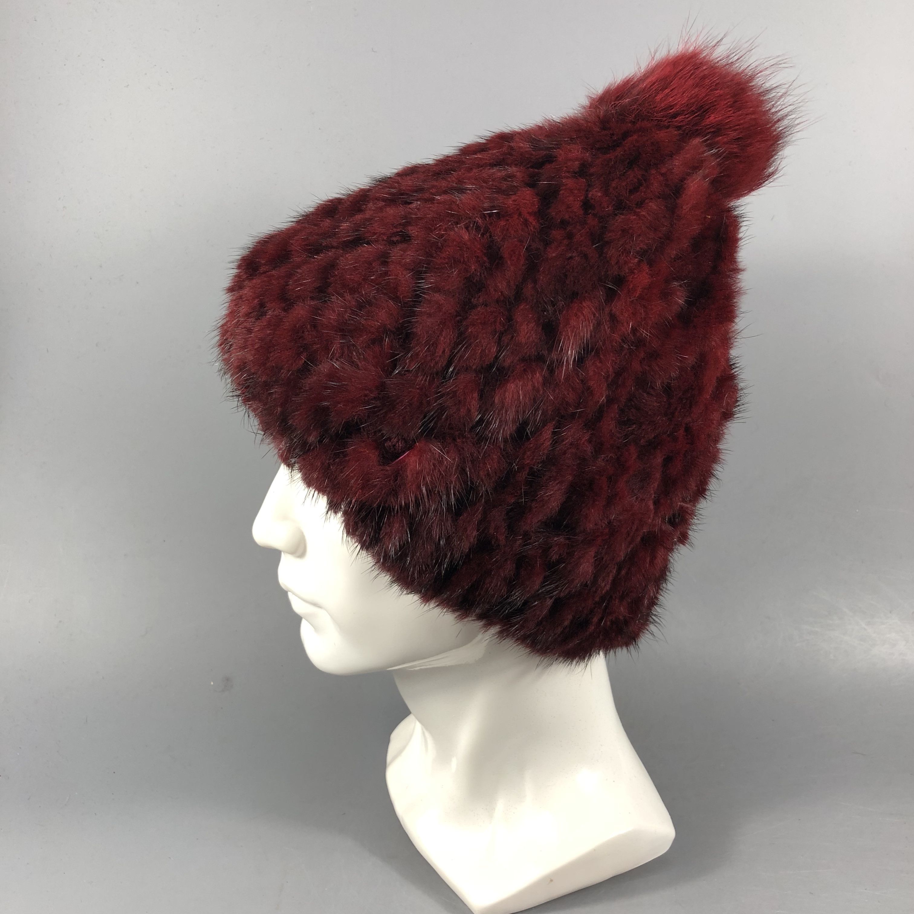 Vintage Unknown Faux Fur Bobble Beanie Snowcap Snow Hat B1002 Size ONE SIZE - 2 Thumbnail