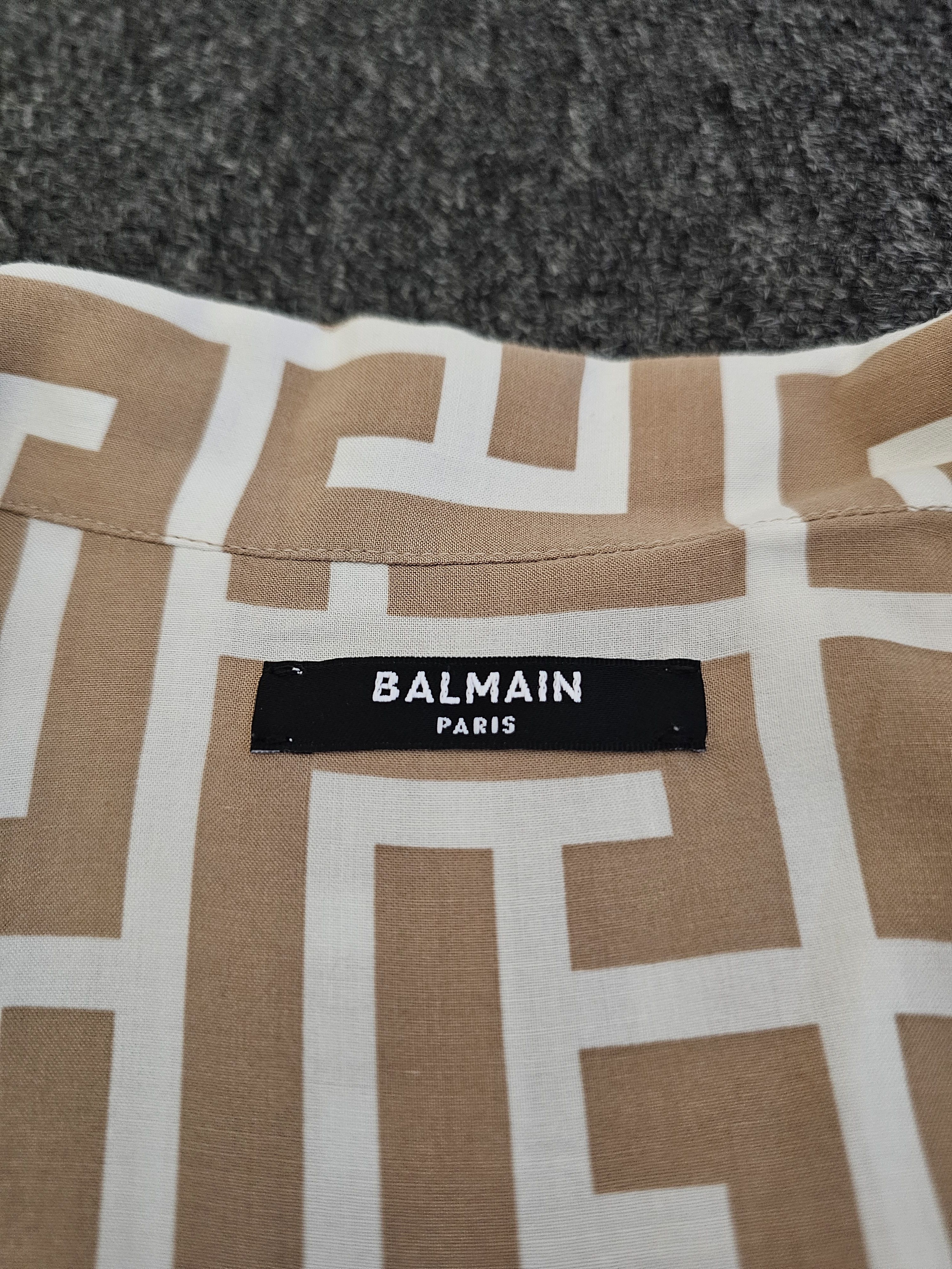 Balmain Balmain Men's Oversize Short Sleeve Shirt Size 39 Size US L / EU 52-54 / 3 - 5 Thumbnail