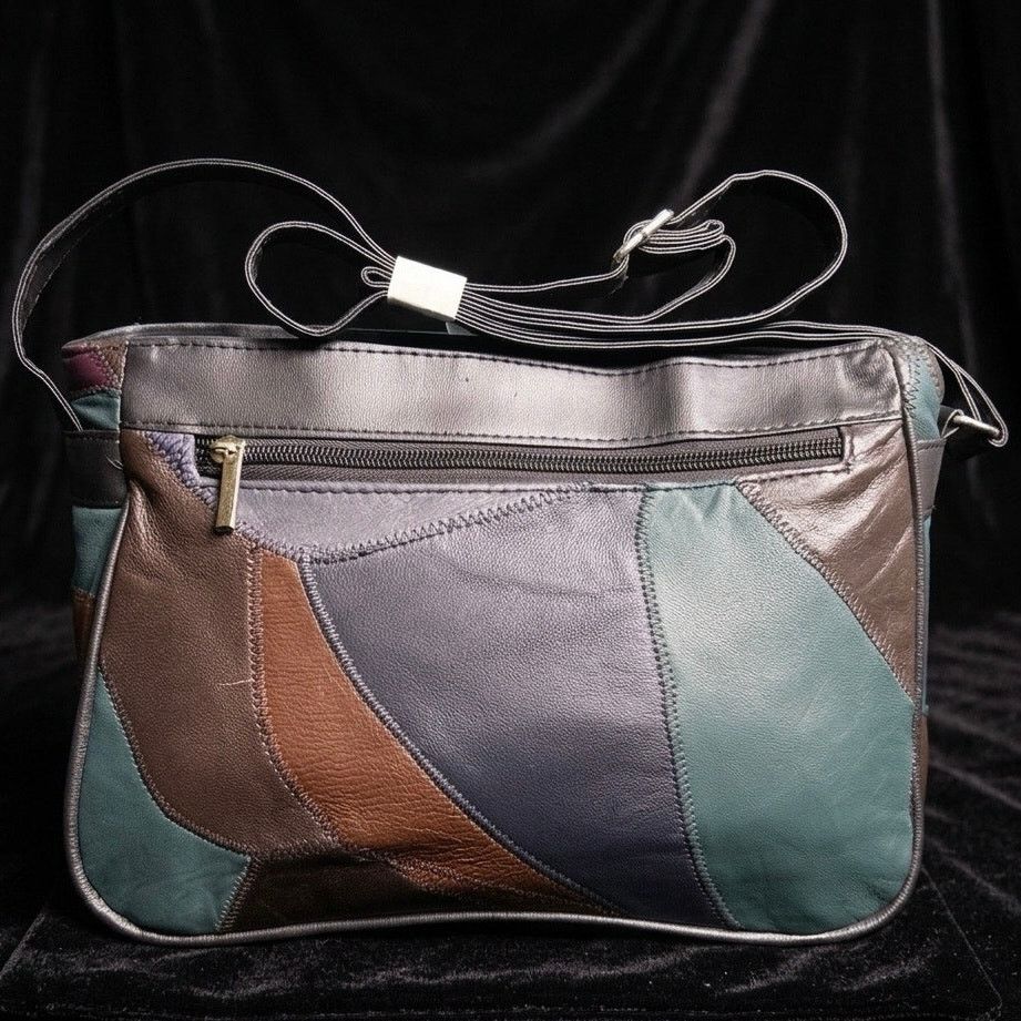 Other Brown & Blue Patchwork Purse Size ONE SIZE - 7 Thumbnail