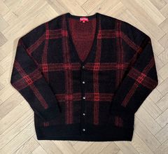 Supreme Plaid Mohair Cardigan | Grailed