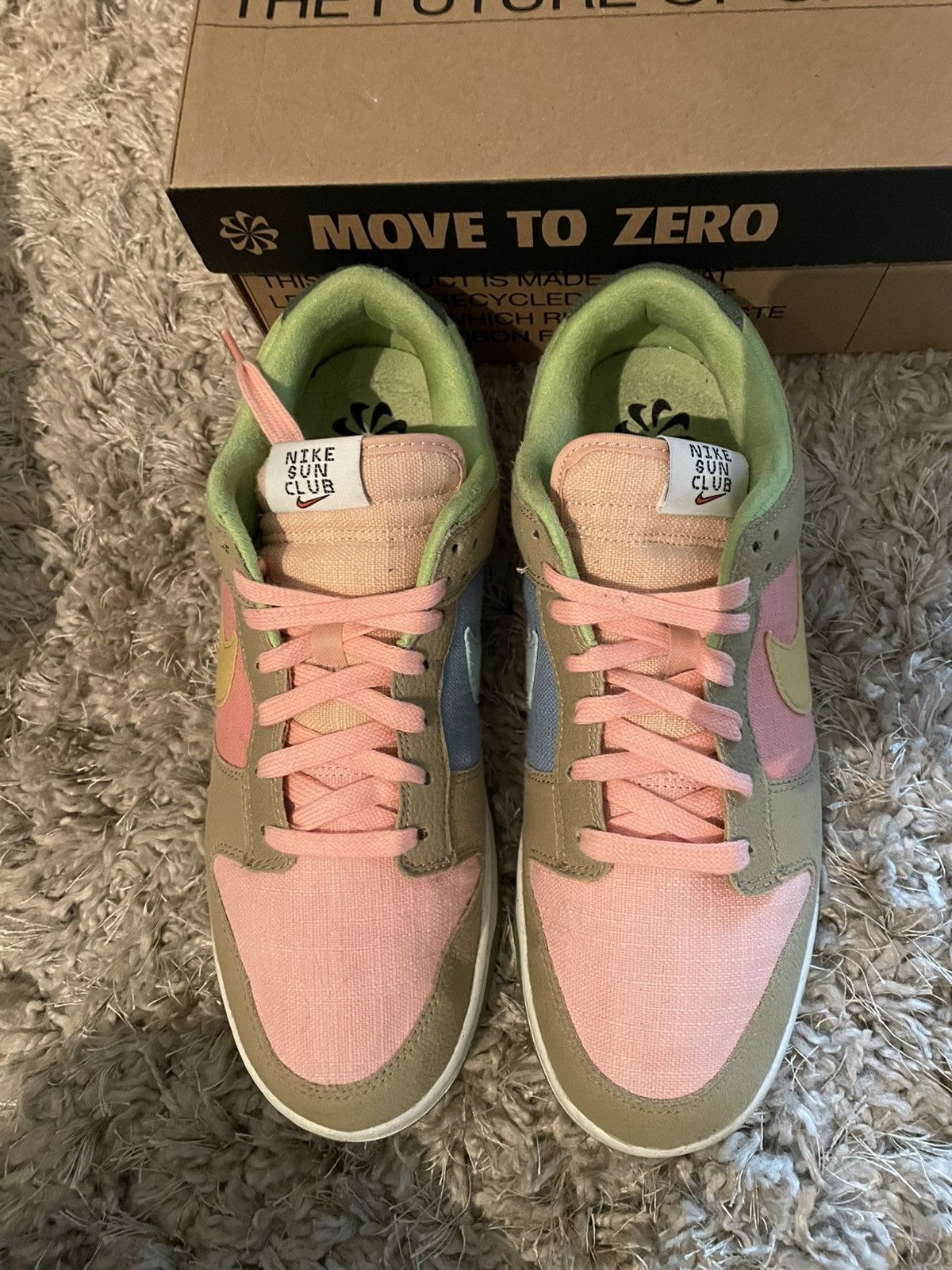 Nike Nike Dunk Low Sun Club Arctic Orange Sanded Gold Size US 10 / EU 43 - 5 Thumbnail