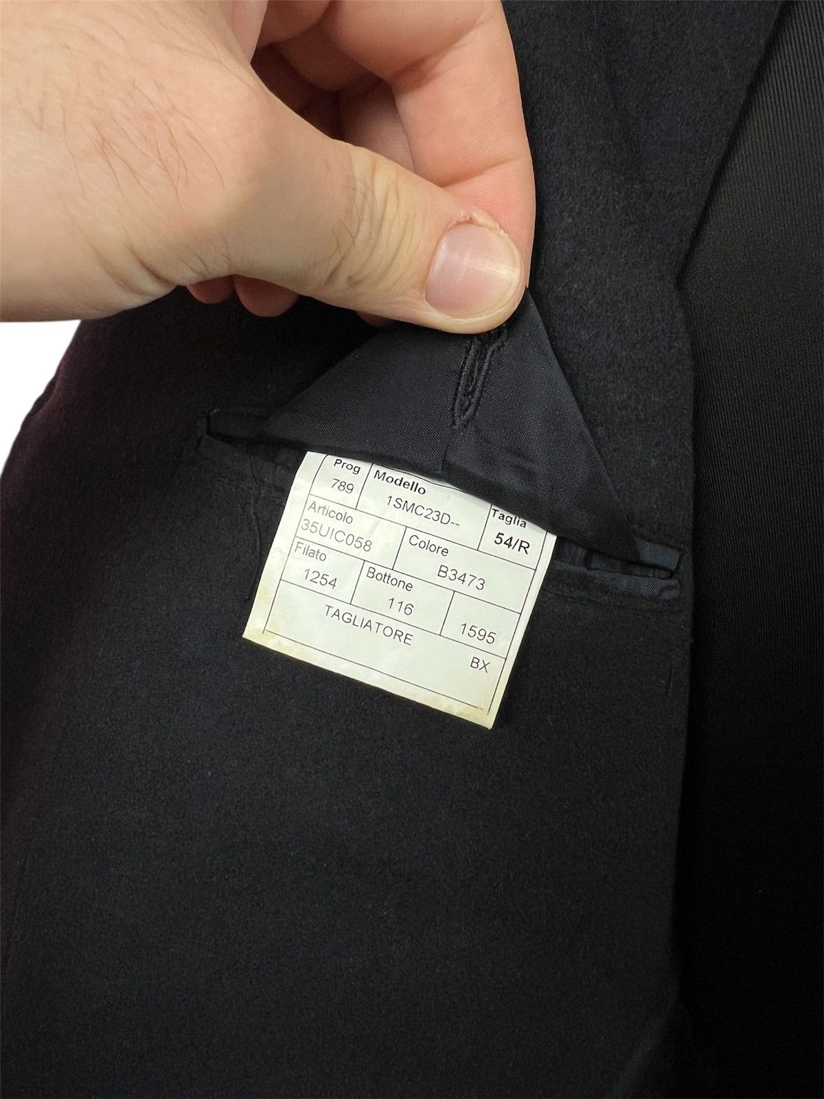 Designer × Tagliatore tagliatore blazer wool luxury Italy designer jacket blue Size 54R - 8 Thumbnail