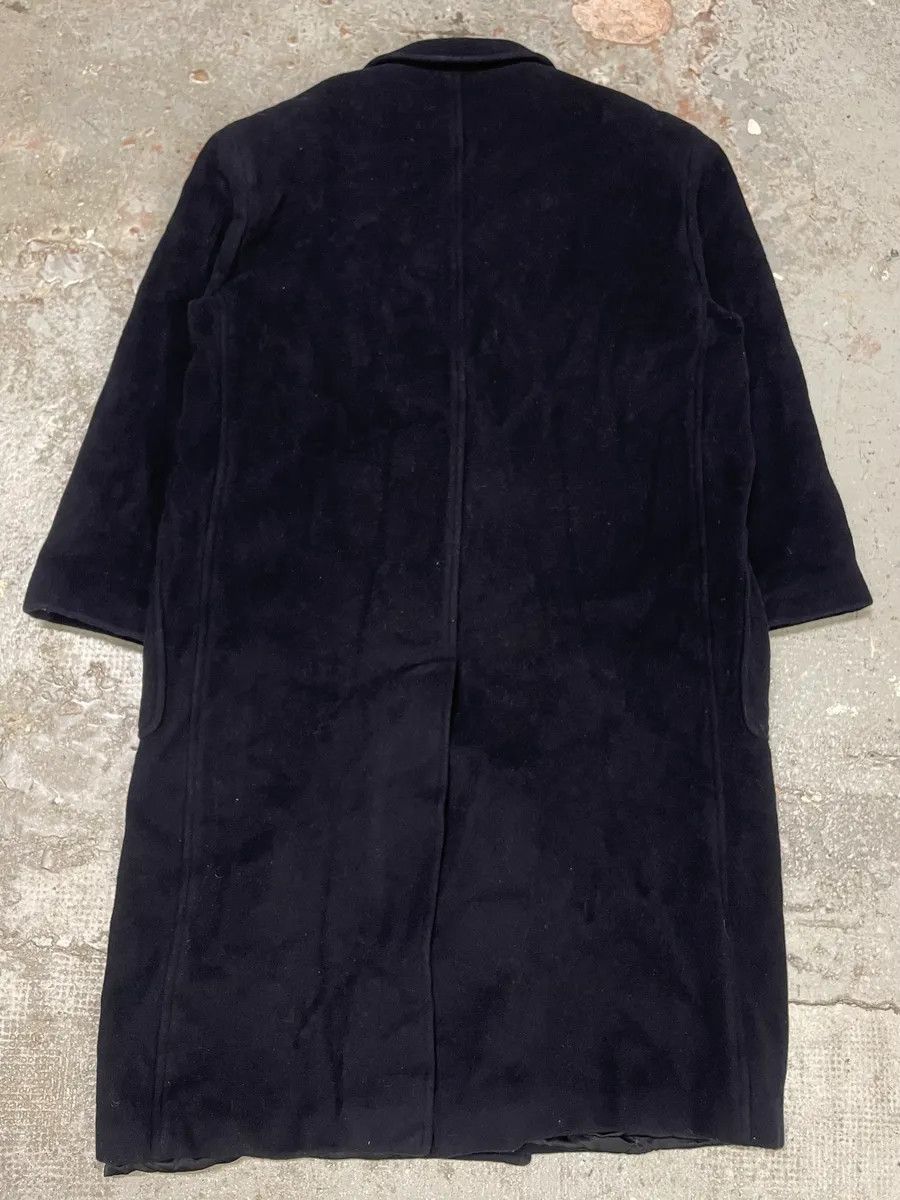 Giorgio Armani 1990s Giorgio Armani Navy Wool Trench Coat Size US M / EU 48-50 / 2 - 7 Thumbnail