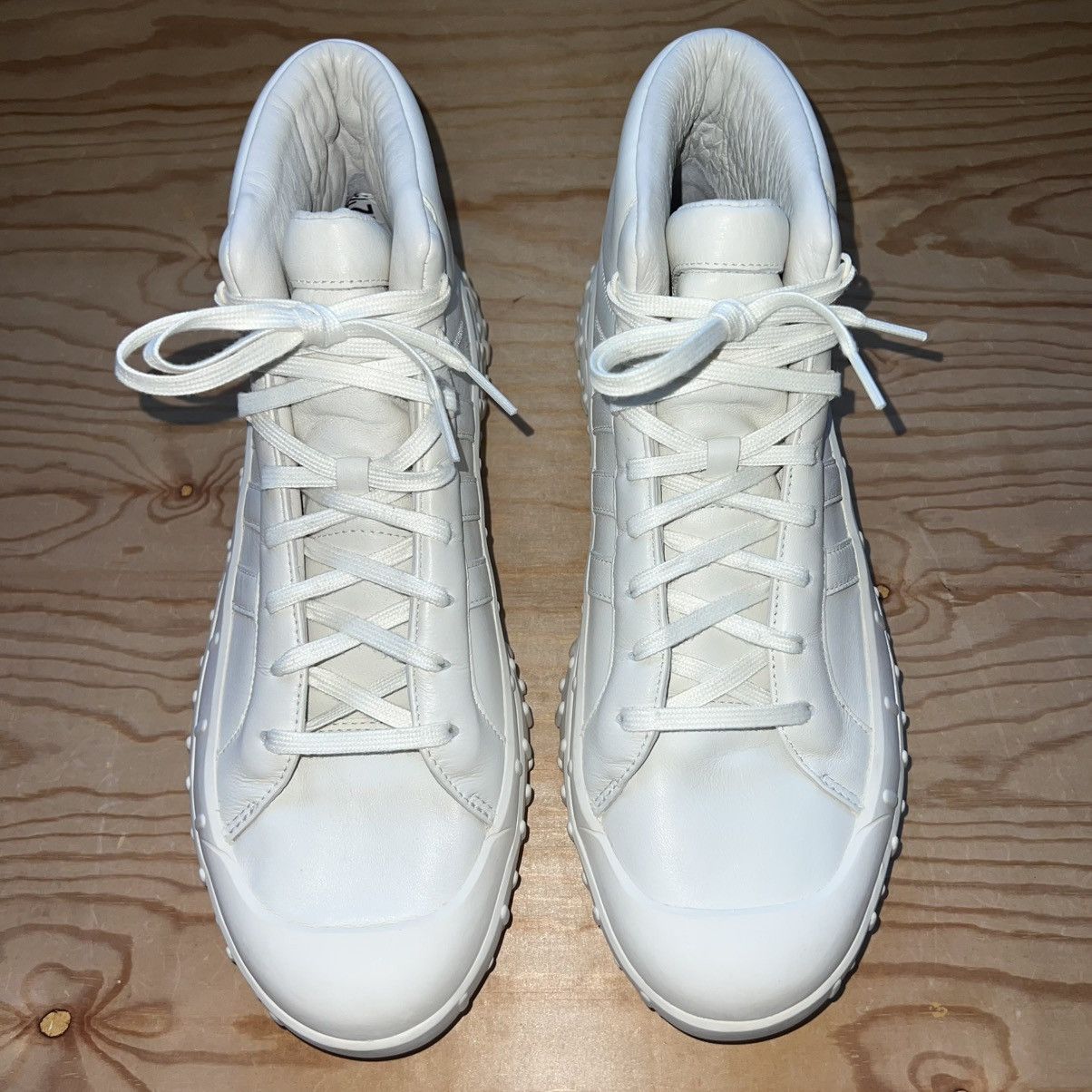Y-3 ADIDAS Y-3 GR.1P HIGH NON DYED LEATHER DESIGNER SHOES Size US 12.5 / EU 45-46 - 3 Thumbnail