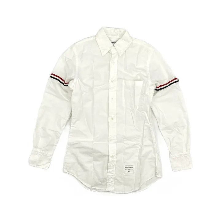 Thom Browne Thom Browne Classic Long Sleeve Shirt with Stripes -2507 Size US M / EU 48-50 / 2 - 8 Thumbnail