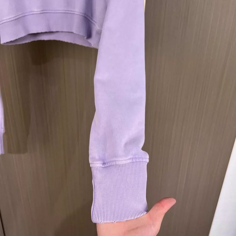 Givenchy Givenchy Givenchy Purple Cropped Hoodie Sweatshirt -2507 Size S / US 4 / IT 40 - 4 Thumbnail