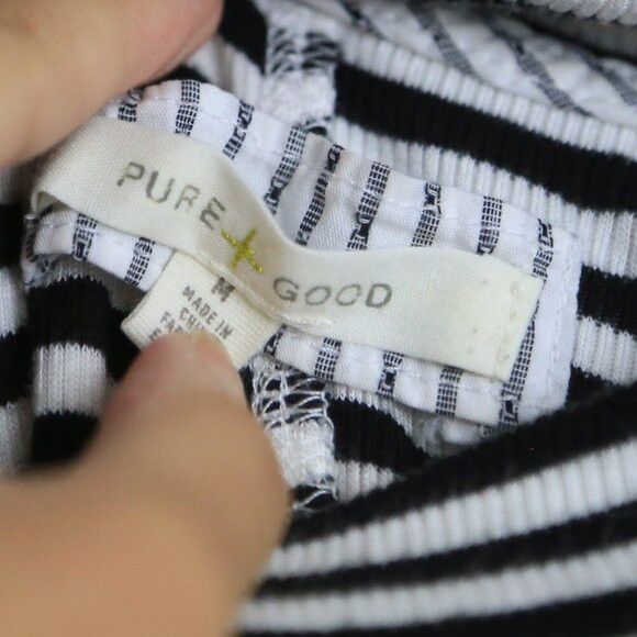 Anthropologie Anthropologie Pure + Good Striped Tank Top Mock Neck Size M / US 6-8 / IT 42-44 - 3 Thumbnail