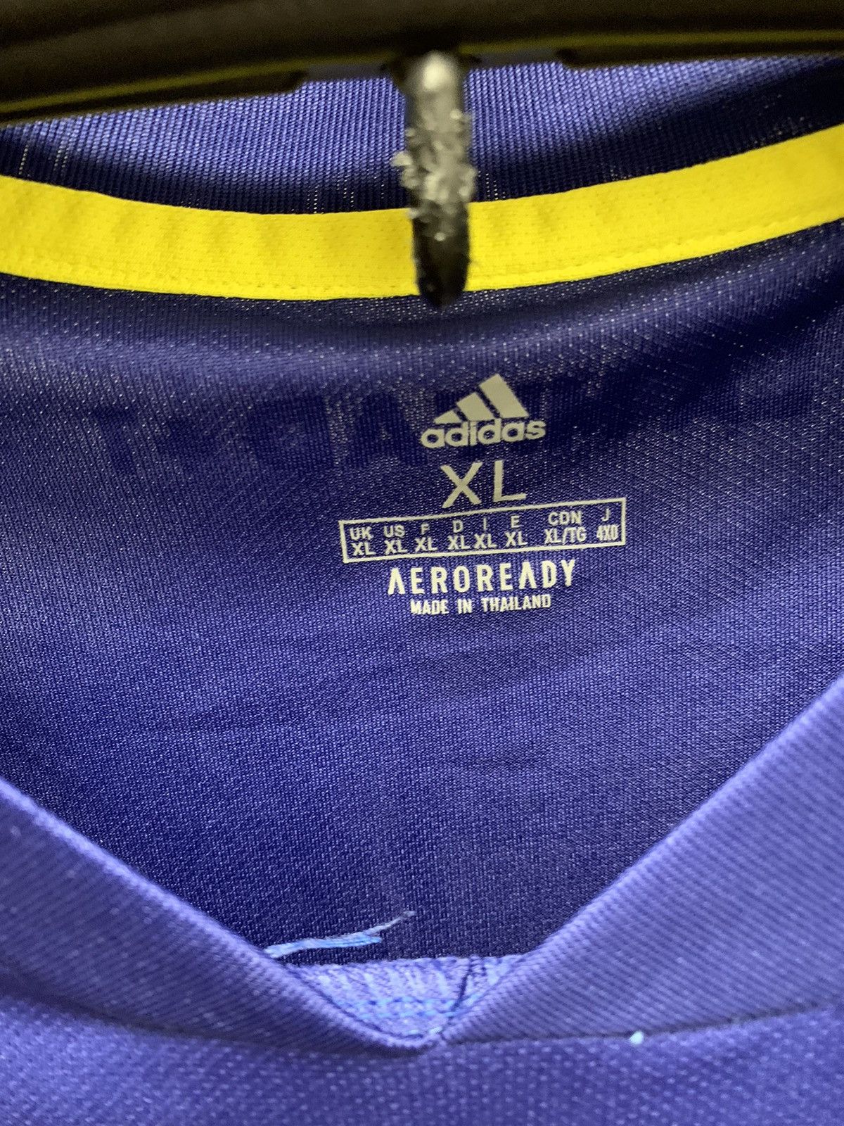 Adidas Boca Juniors CABJ soccer jersey Xl Qatar airways Size US XL / EU 56 / 4 - 8 Thumbnail