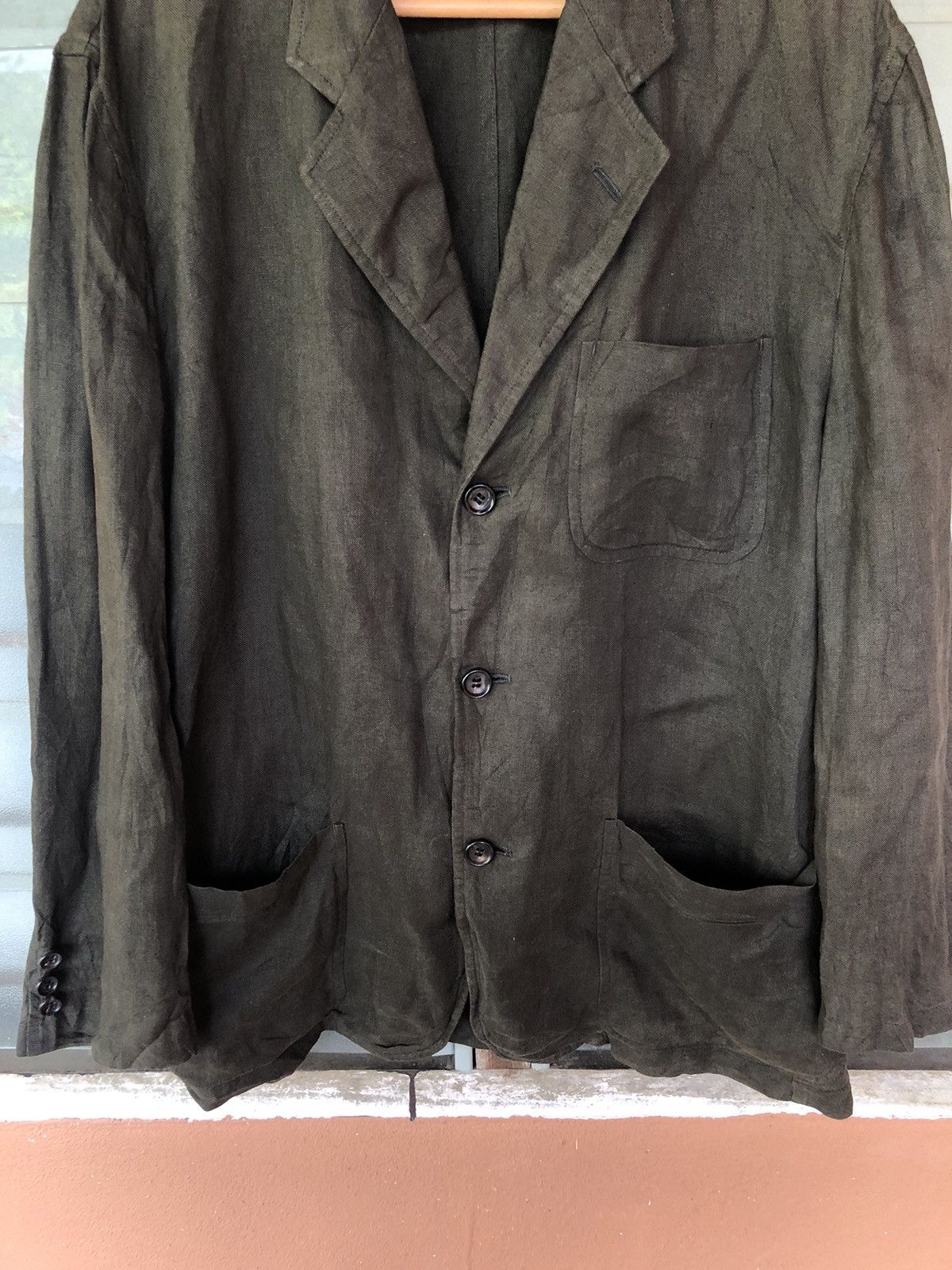 Comme des Garcons AD1998 Vintage Comme Des Garçons Linen Lin Lining Jacket Size US S / EU 44-46 / 1 - 5 Thumbnail