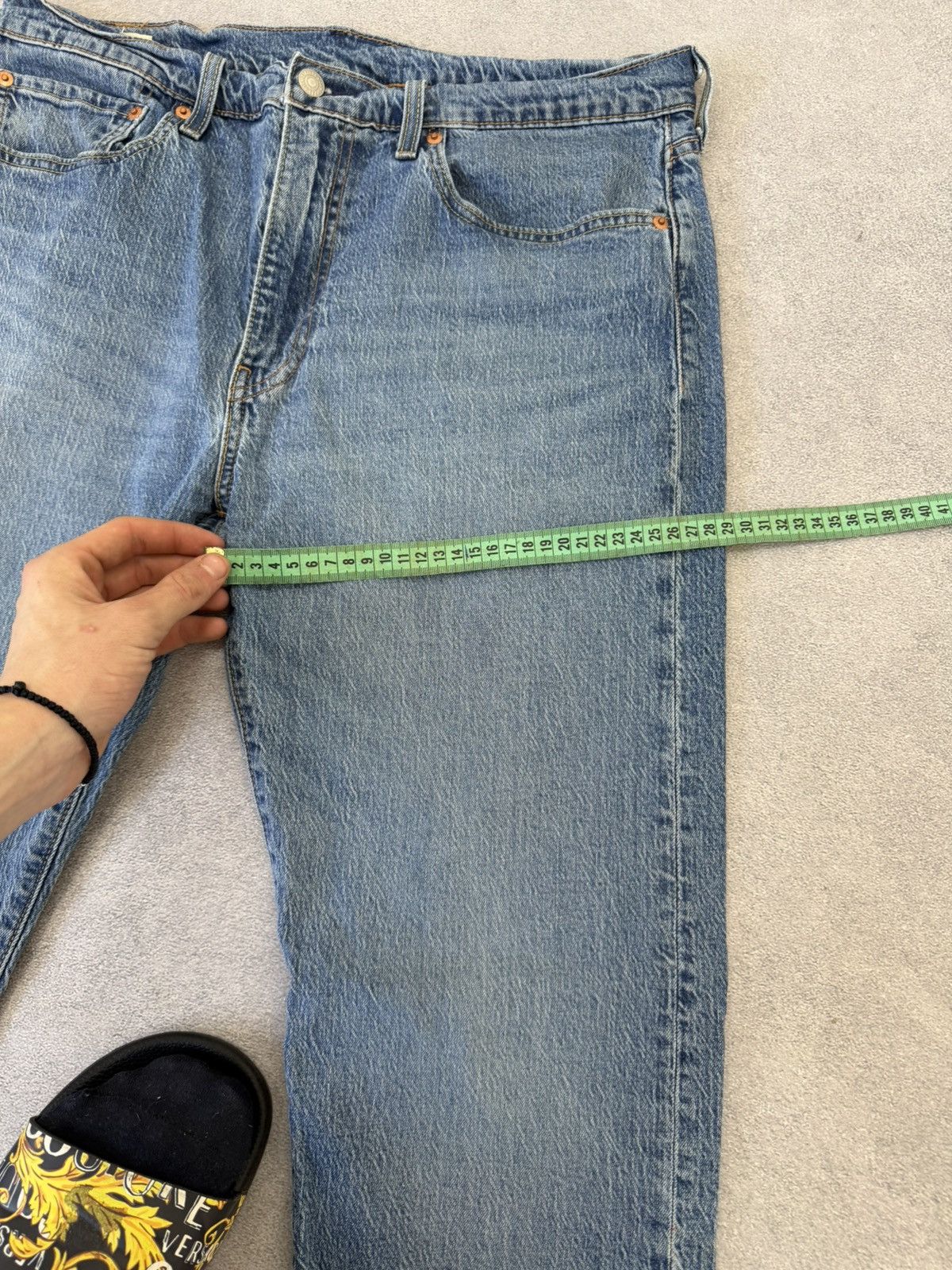 Hedi Slimane Vintage Dior Hedi Slimane Style Washed Denim Jeans Size US 32 / EU 48 - 14 Thumbnail