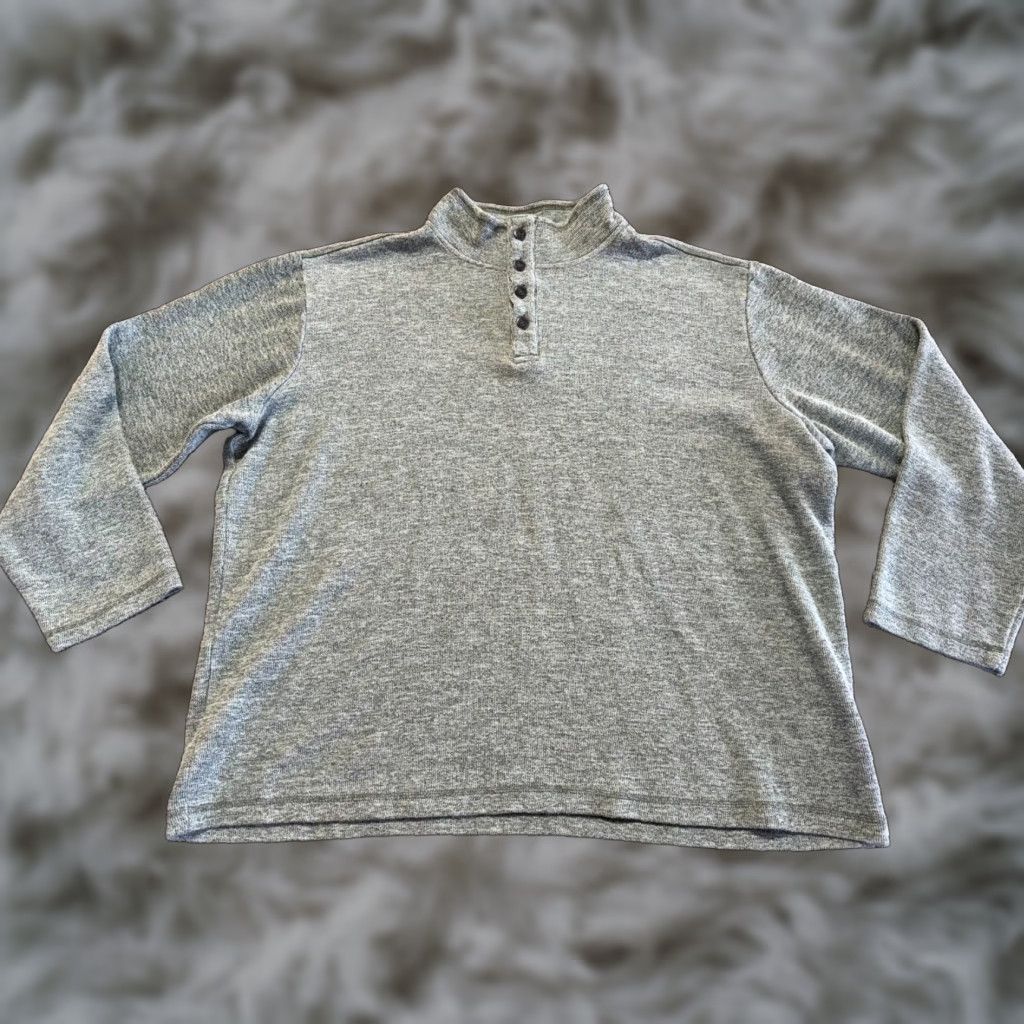 Gap Gap Mens Sweater Henley Long Sleeve Size 2XL Green Cotton Blend Size US XXL / EU 58 / 5 - 1 Thumbnail
