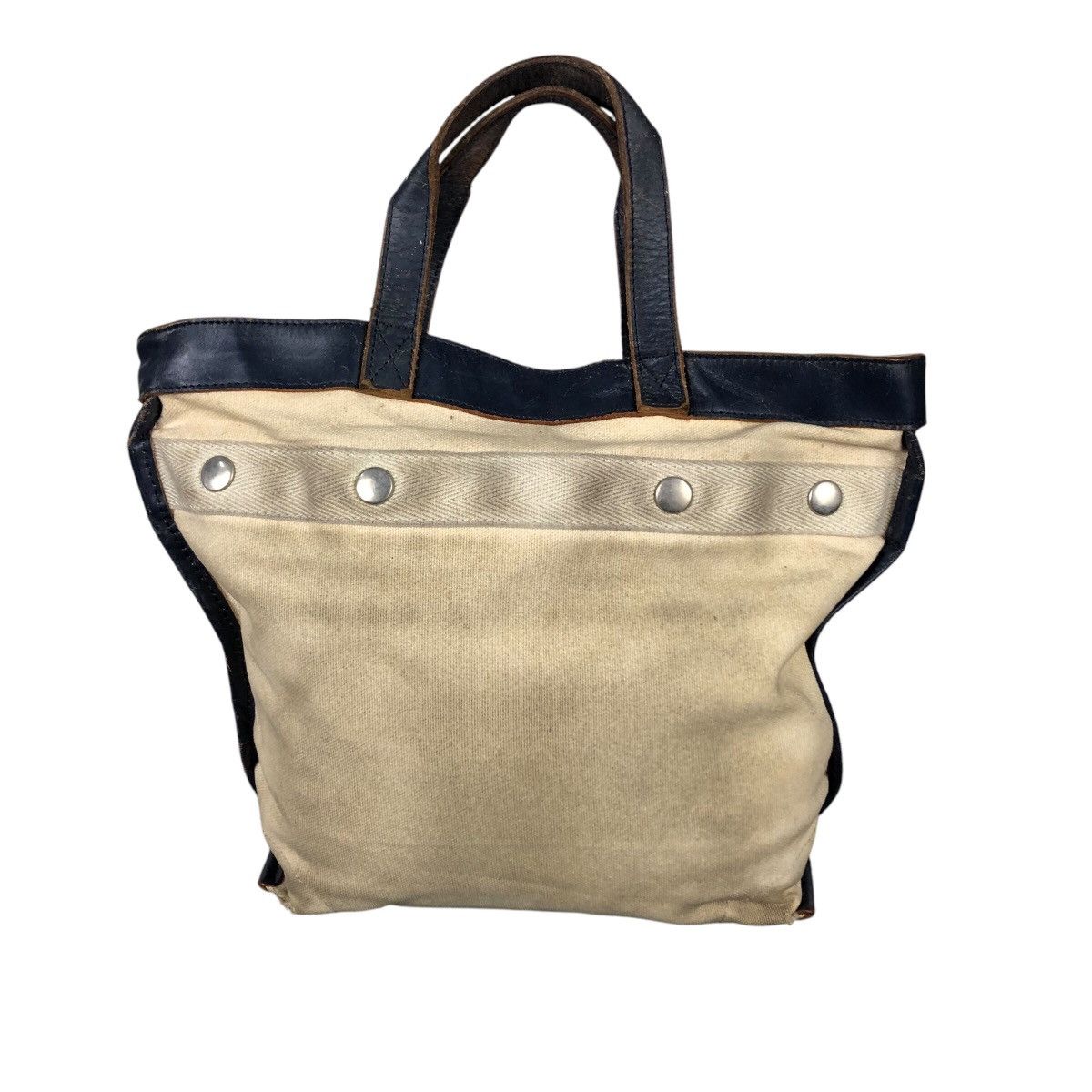 Japanese Brand × Porter × Vintage 📌Vintage Porter Made in Japan Tote Bag Duck Canvas Size ONE SIZE - 5 Thumbnail