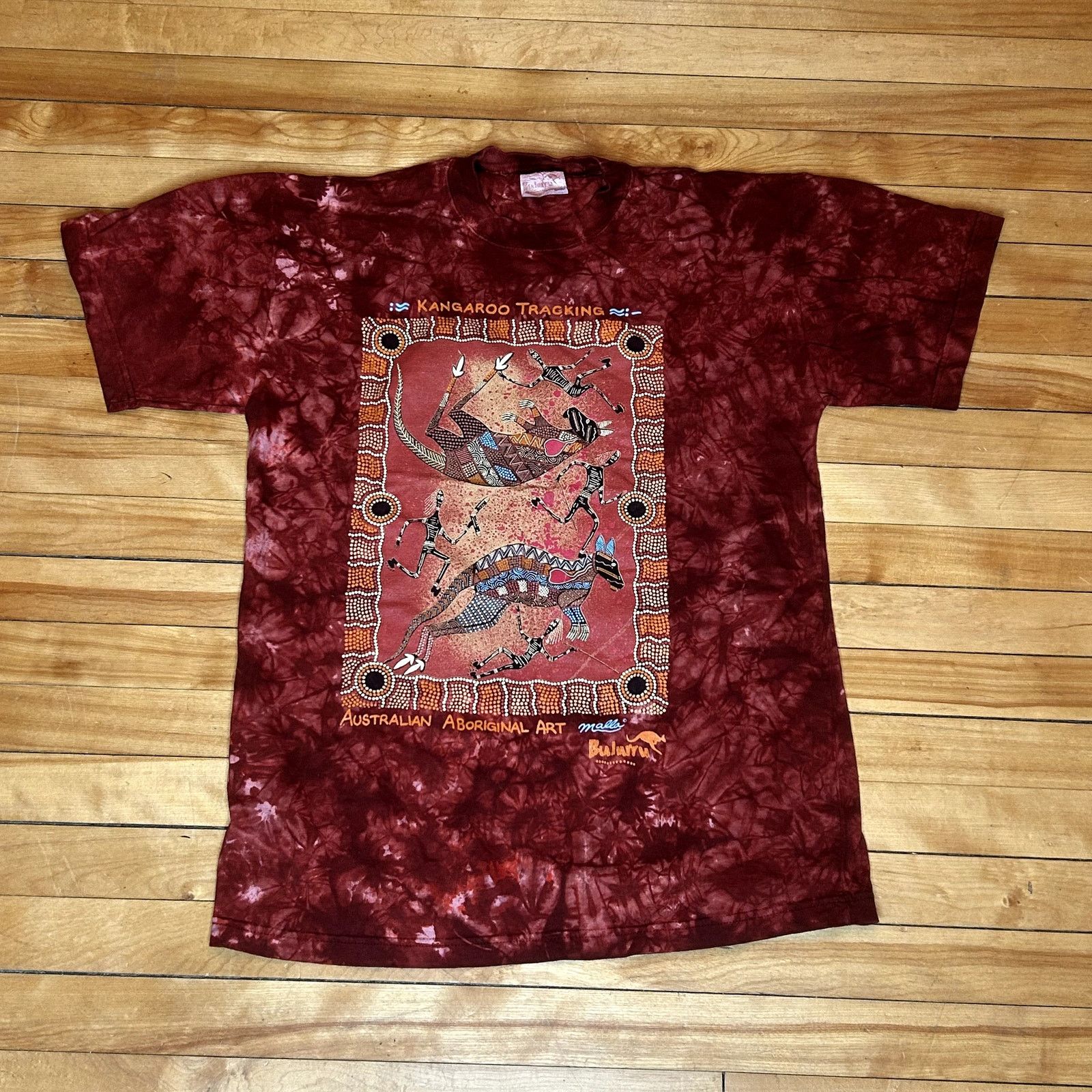 Vintage Y2K TieDye Kangaroo T-Shirt Medium Size US M / EU 48-50 / 2 - 1 Thumbnail