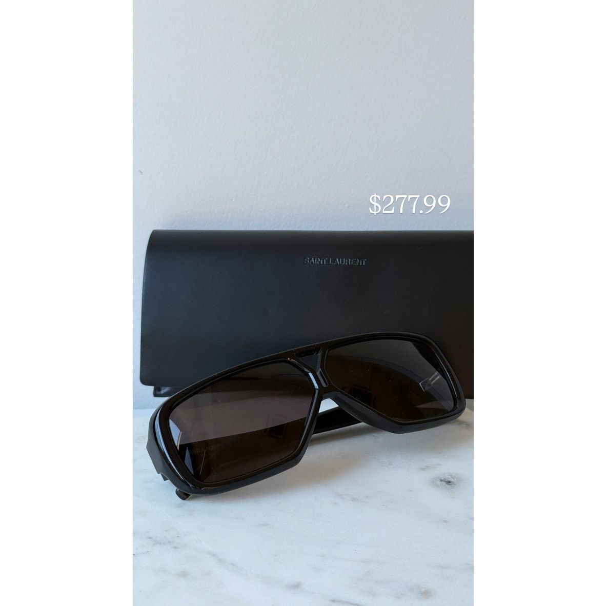Saint Laurent Paris NEW Saint Laurent SL569Y Black Aviator Pilot Sunglasses Size ONE SIZE - 5 Thumbnail