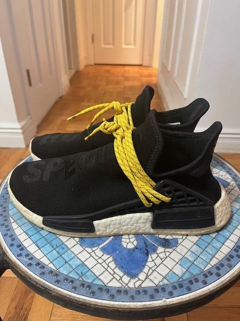 Adidas × Pharrell Adidas NMD HU Pharrell Human Species Black Size US 8.5 / EU 41-42 - 3 Thumbnail