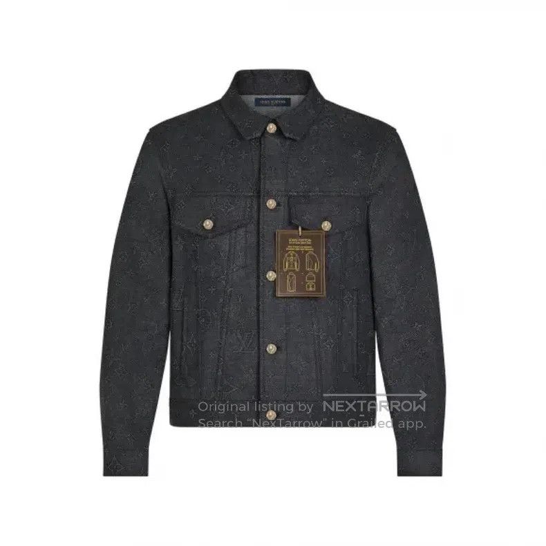 Louis Vuitton Louis Vuitton Full Logo Denim Jacket Size US M / EU 48-50 / 2 - 1 Thumbnail