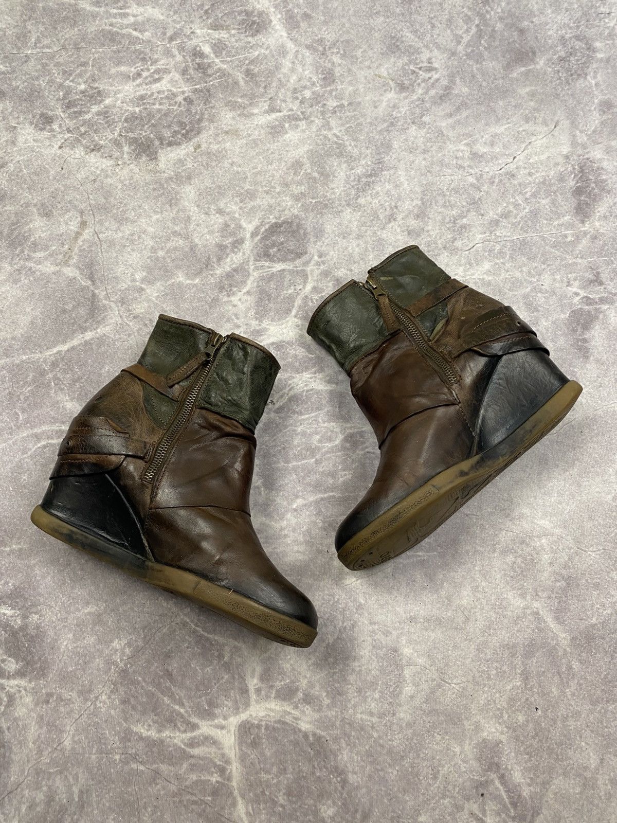 Other Vintage Avantgarde Y2K Grange A.S.98 Style Boho Boots ASH Size US 10 / IT 40 - 8 Thumbnail