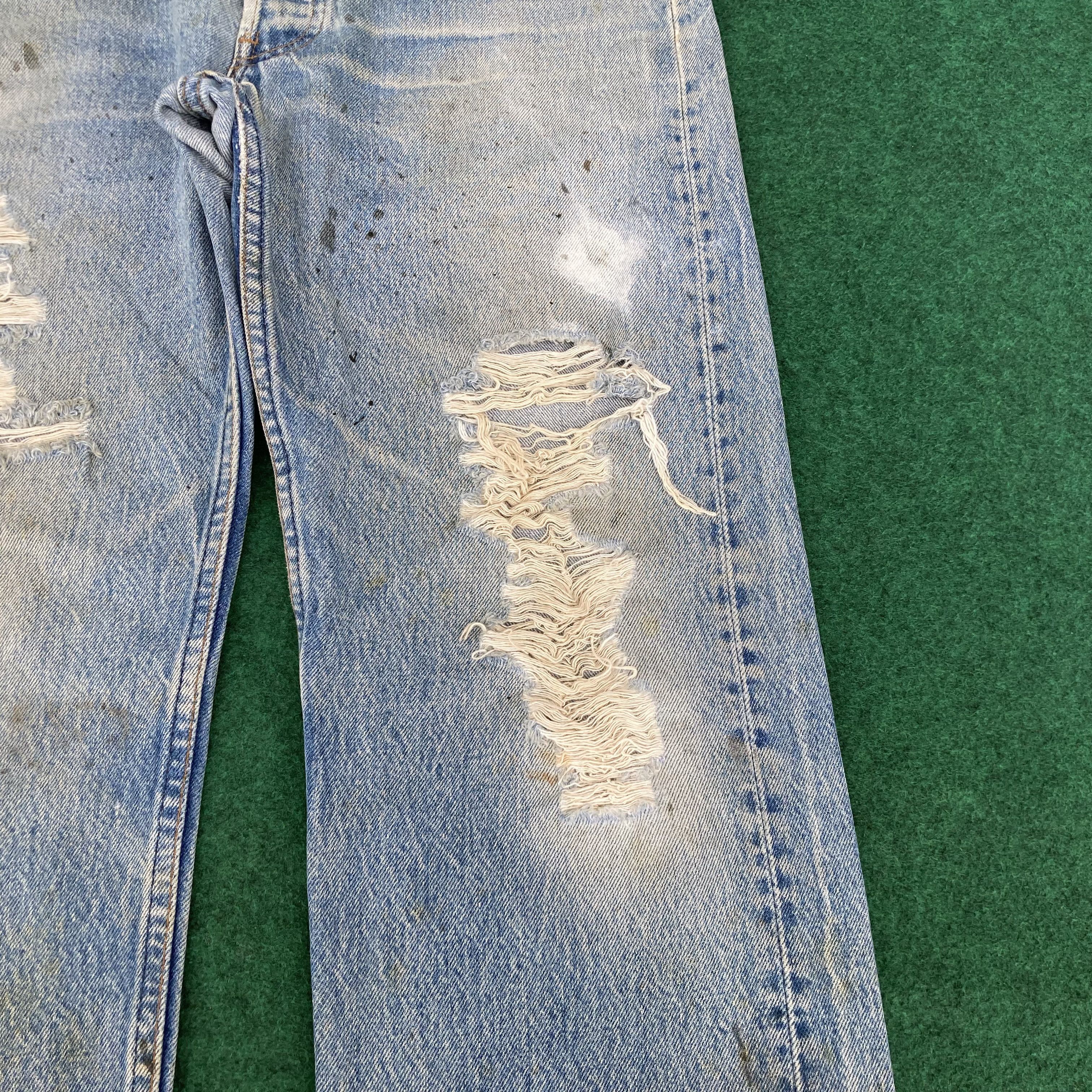 Levi's 31x29 Vintage Levis 501xx Button Fly Blue Denim Jeans Size US 31 - 10 Thumbnail