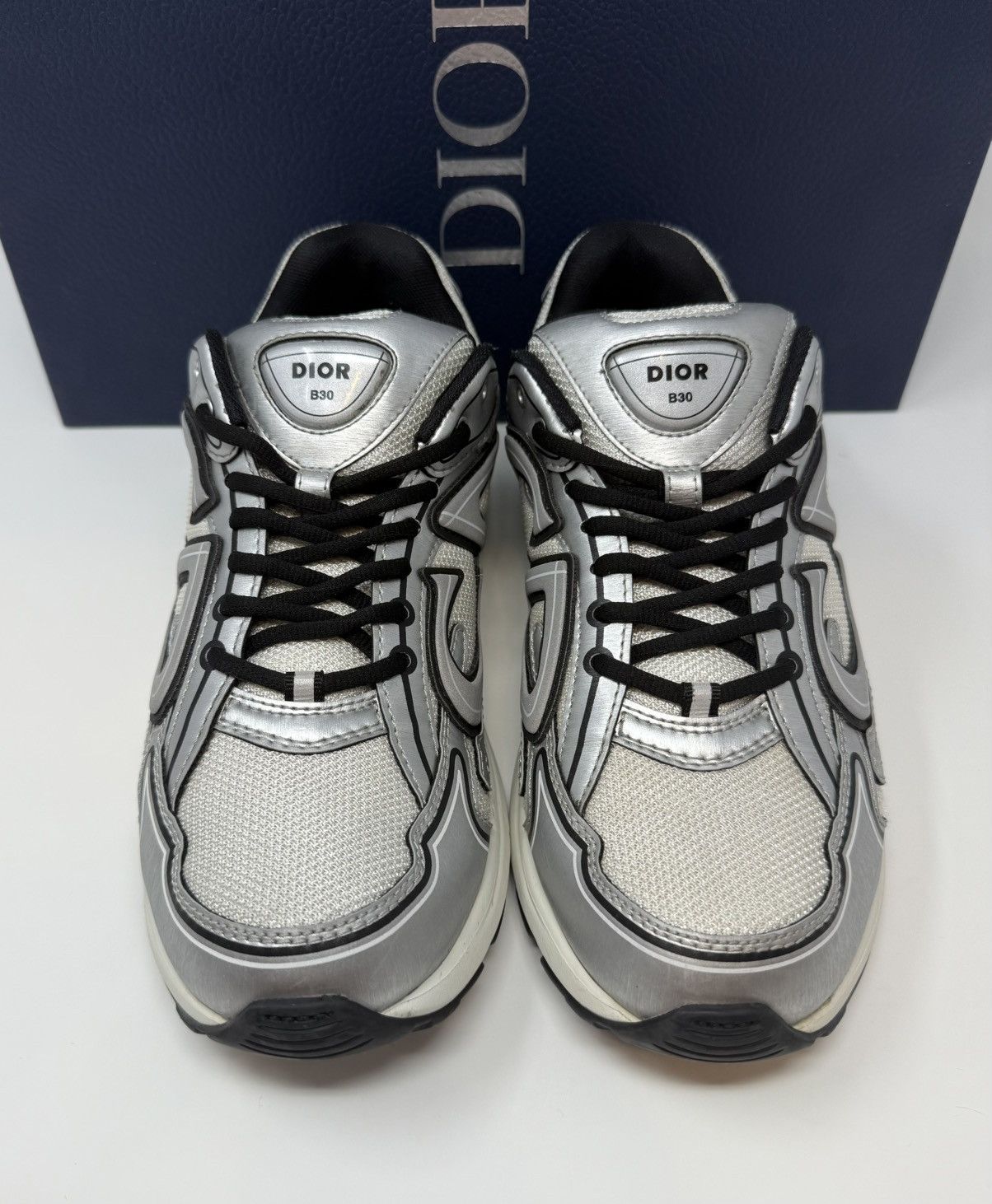 Dior Dior B30 Sneaker Silver White Size US 9 / EU 42 - 2 Thumbnail