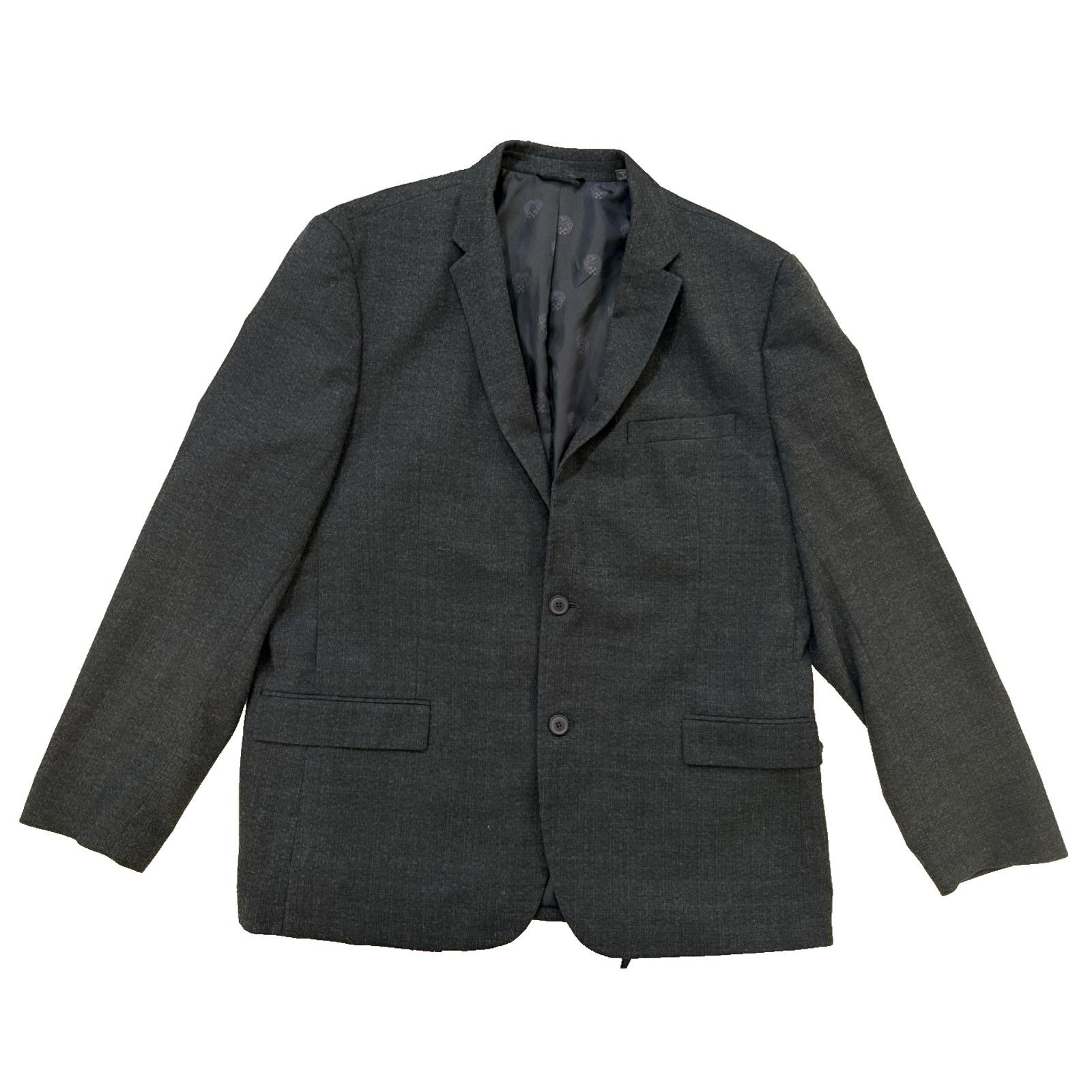 Vince Camuto Vince Camuto Blazer Men 46R Gray SlimFit 2 Button Sport Coat Size 46R - 1 Thumbnail