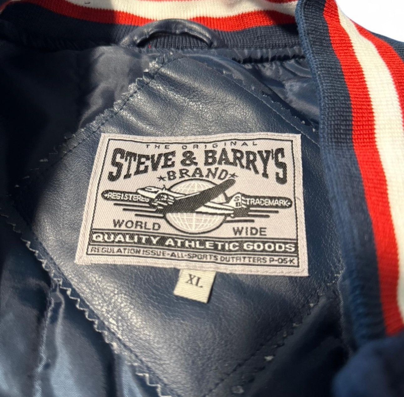 Steve And Barrys Vintage Steve & Barry’s USA Bomber Jacket Size US XL / EU 56 / 4 - 4 Thumbnail