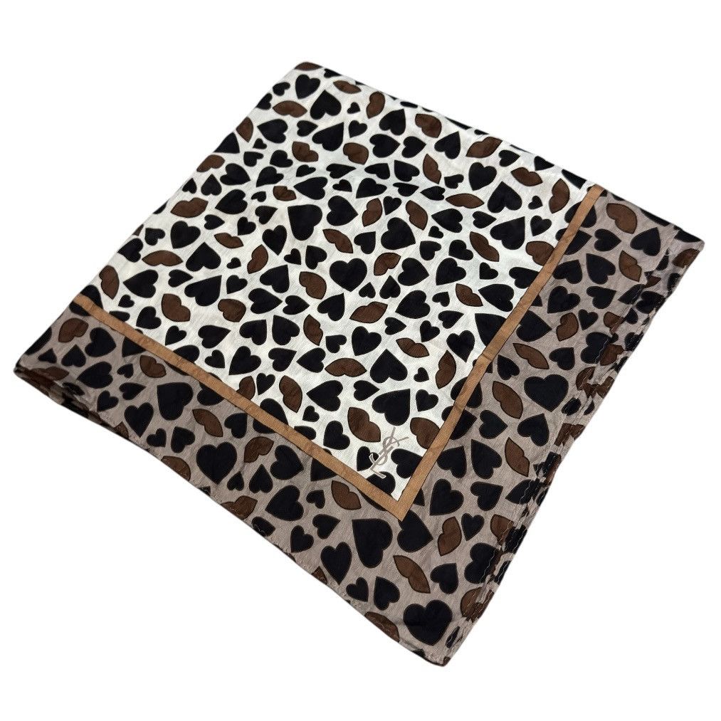 Yves Saint Laurent 🔥 Handkerchief | Neckerchief | Bandana | Pocket-square Size ONE SIZE - 2 Thumbnail