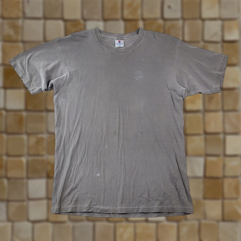 Etro VINTAGE Pepsi T-Shirt Men XL Gray 90s Retro Distressed Logo Soda Pop Grunge Y2K Size US XL / EU 56 / 4 - 1 Thumbnail