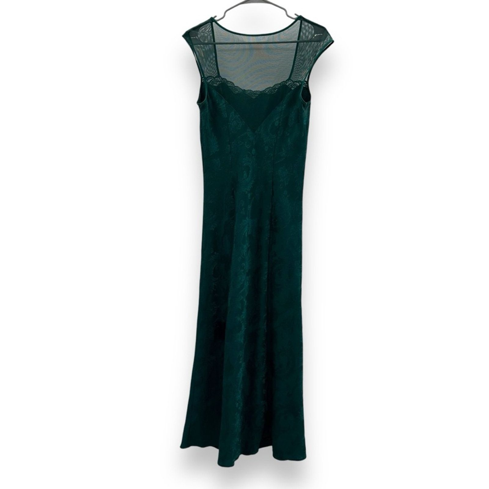 Victoria's Secret Vintage Victoria's Secret Gold Label Green Floral Maxi Dress Size S / US 4 / IT 40 - 5 Thumbnail