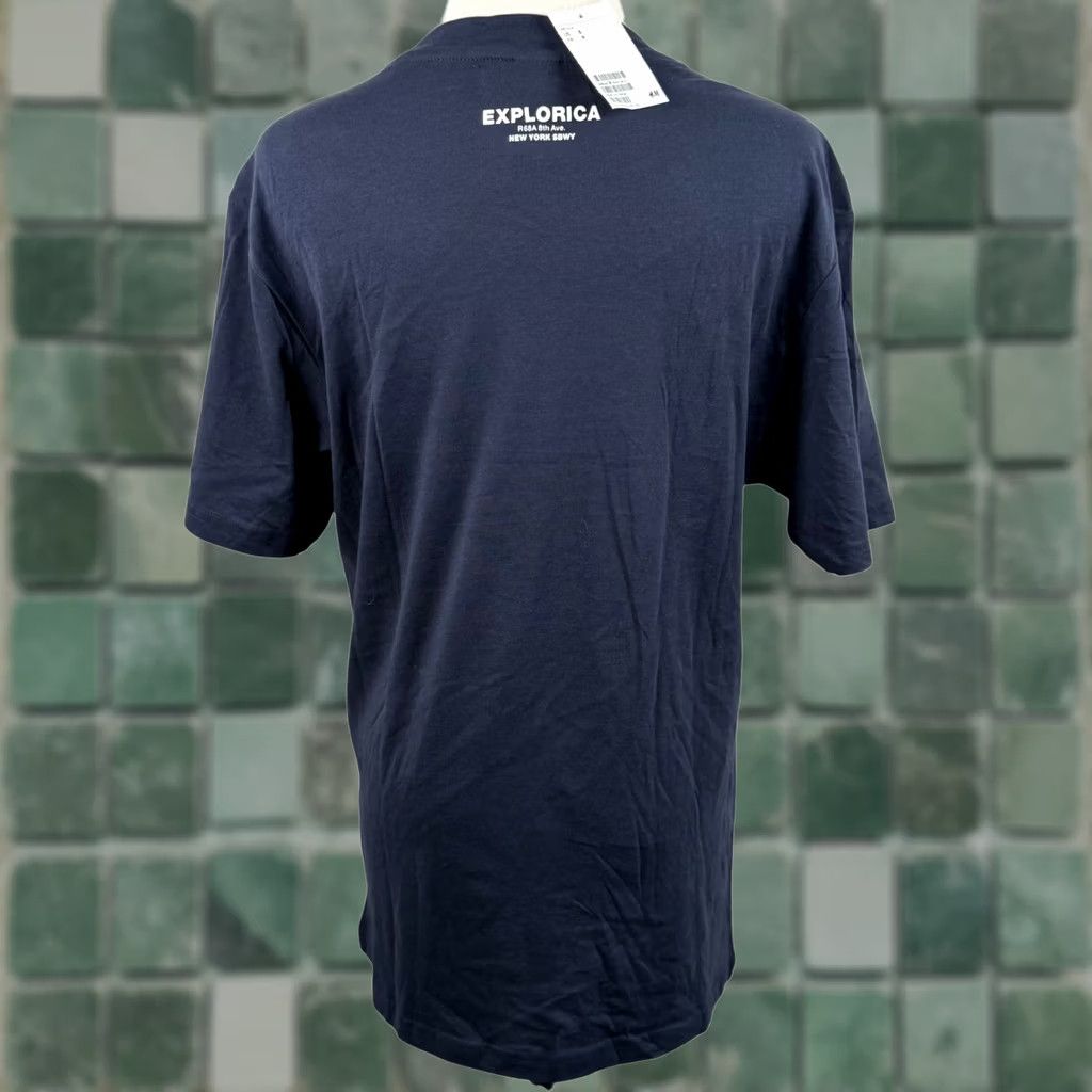 H&M H&M Mens Small T Shirt Blue Explorica New York Subway Graphic Print NWT Souvenir Size US S / EU 44-46 / 1 - 1 Thumbnail