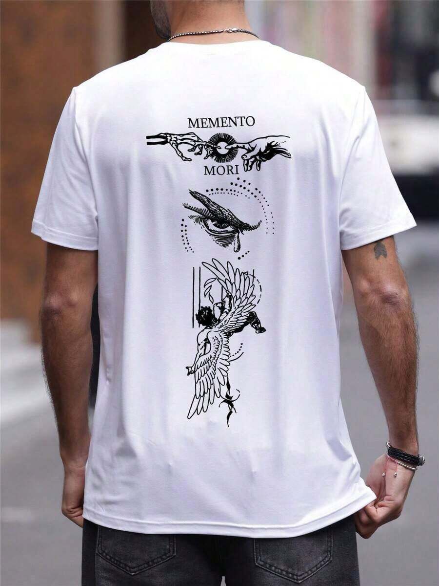 Other Mens Printed Loose Fit Short Sleeve T-Shirt Summer Essential Size US S / EU 44-46 / 1 - 1 Thumbnail