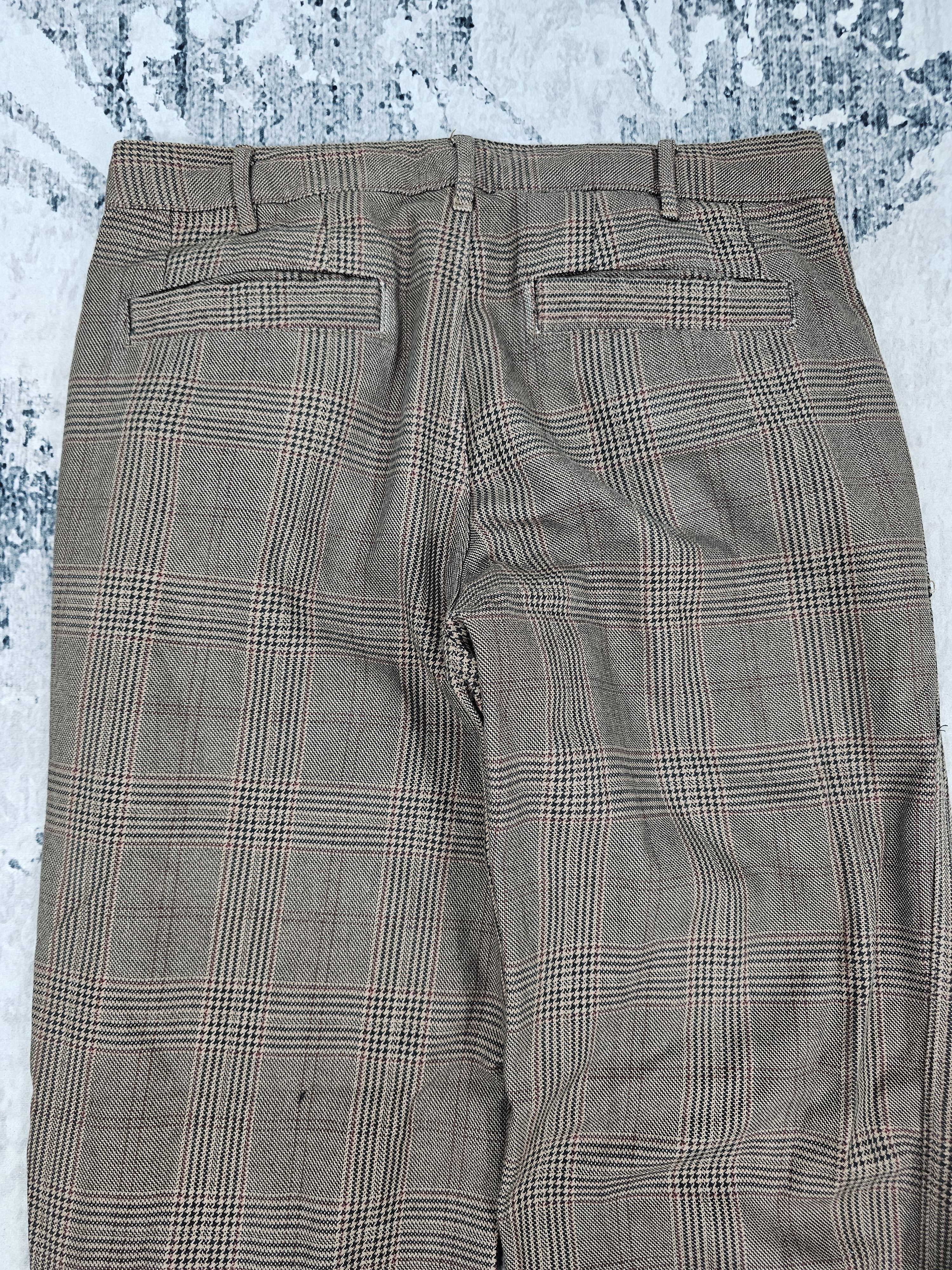Japanese Brand SLAP SHOT Plaid Checked Bondage Punk Design Jeans JB0236 Size US 34 / EU 50 - 6 Thumbnail