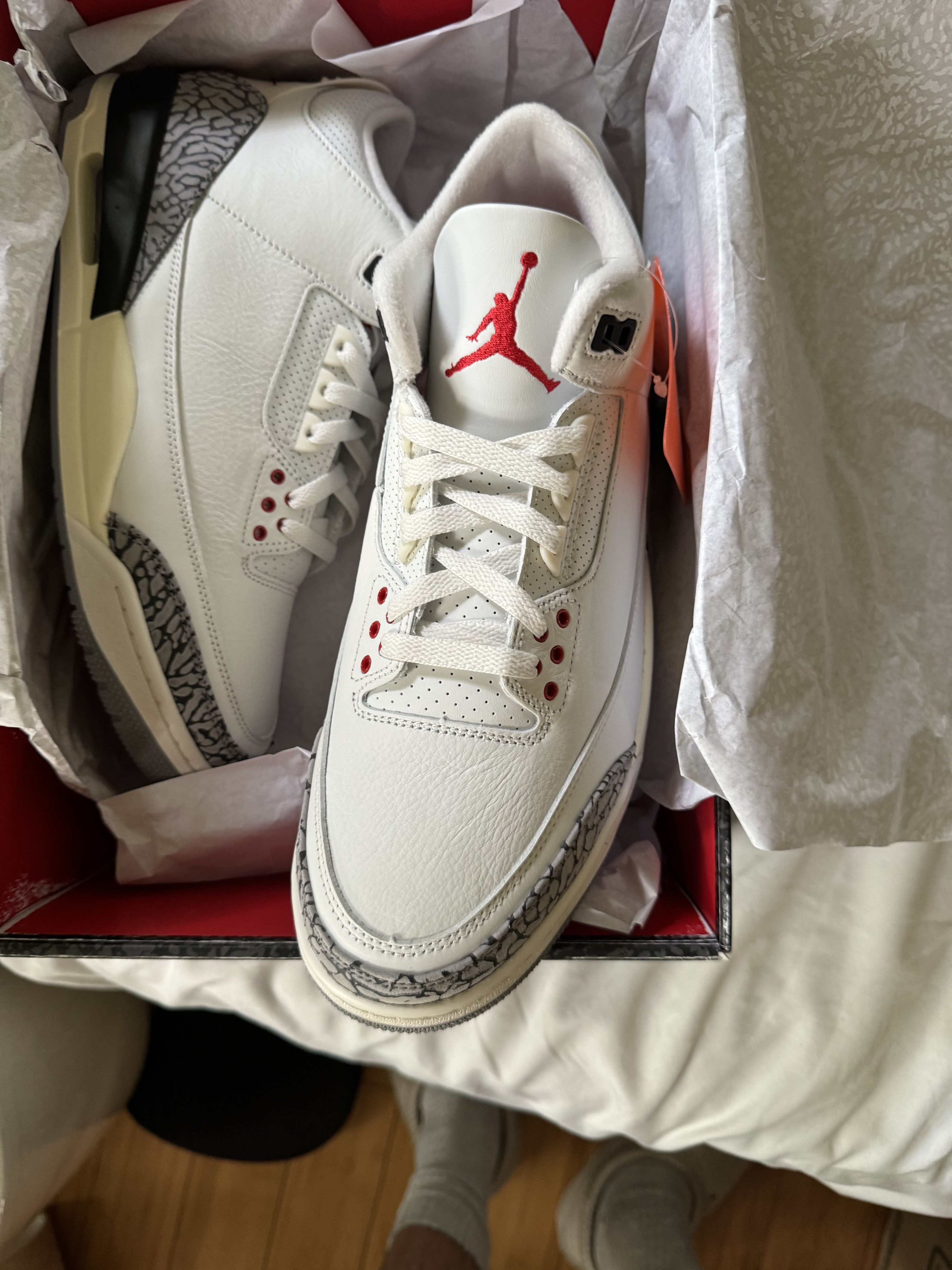 Jordan Brand Air Jordan 3 Retro Men's Shoes Size US 10.5 / EU 43-44 - 2 Thumbnail