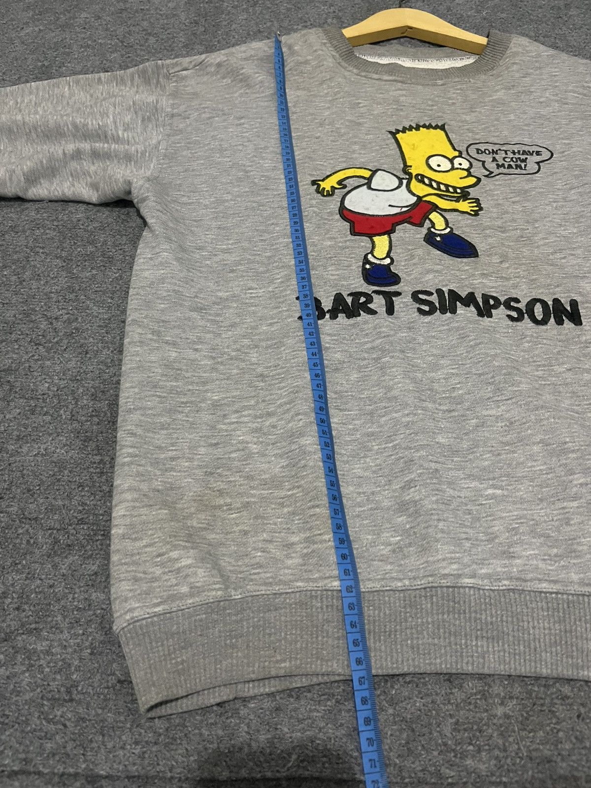 Cartoon Network Sweater Vintage Bart Simpson Embroidery Size US L / EU 52-54 / 3 - 7 Thumbnail
